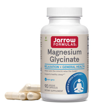Jarrow Formulas Magnesium Glycinate Veggie Capsules - 360 mg Magnesium per Serving, Supports Relaxation and Healthy Sleep, 90 Count, 30 Day Supply Jarrow Formulas Au supplements