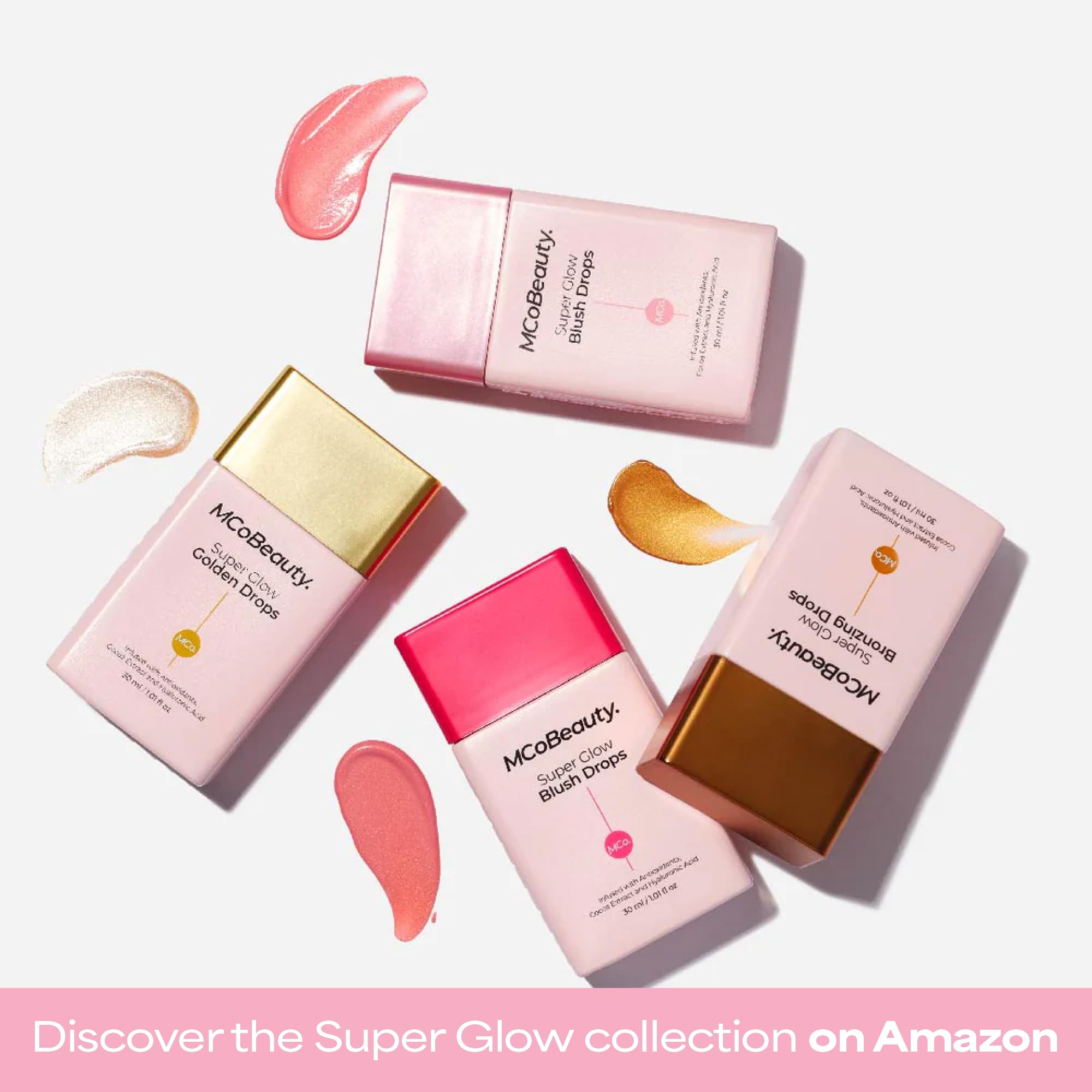 MCoBeauty - Super Glow Bronzing Drops - Effortless Face Tan with Shimmer Formula - Face Care, Bronze Drops - Contains Hyaluronic Acid, White Tea Extract, Cocoa Extract and More MCoBeauty Au supplements