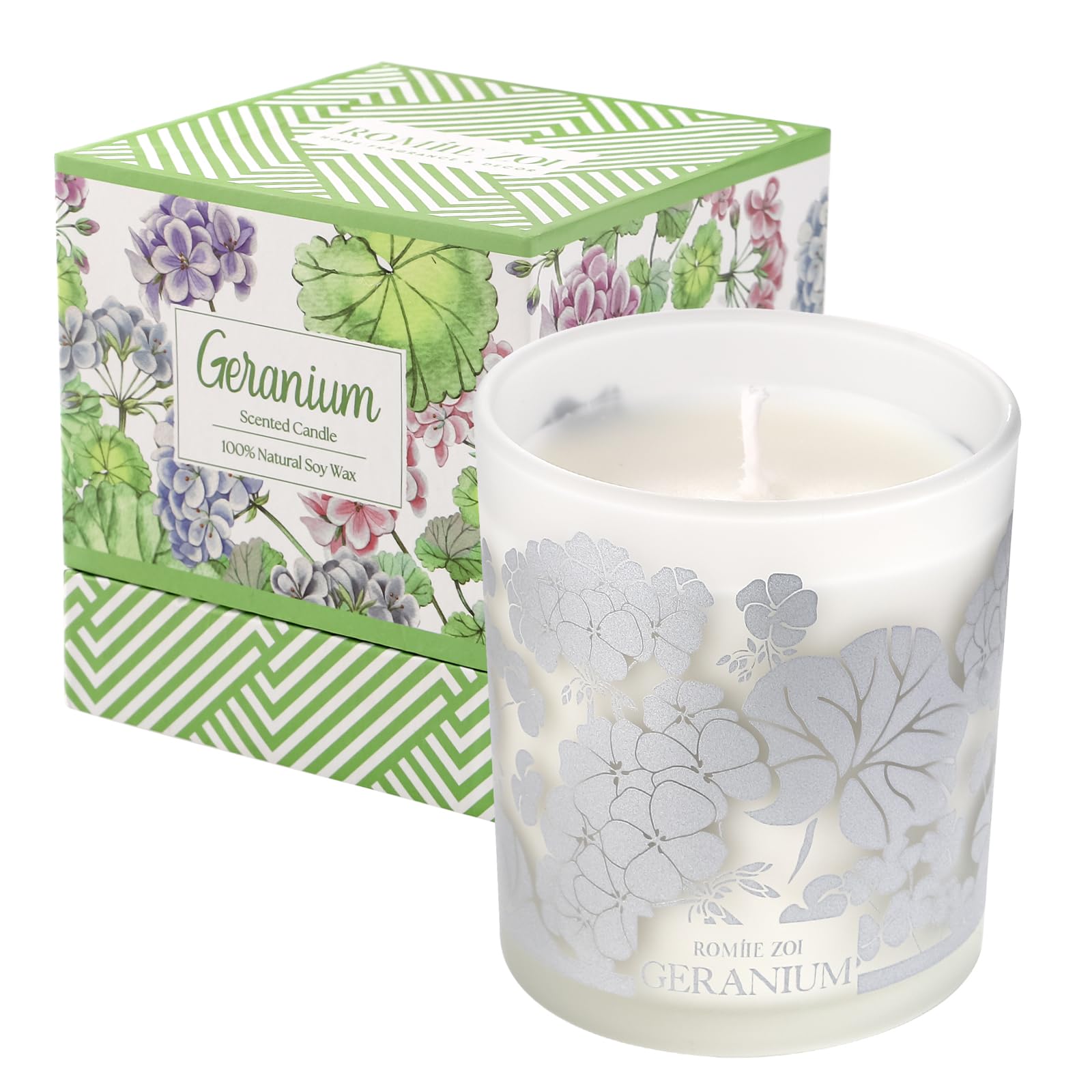 ROMIIE ZOI Scented Candle - Geranium - 6oz Aromatherapy Soy Wax Jar Candle for Home, Gifts for Women ROMIIE ZOI Au supplements