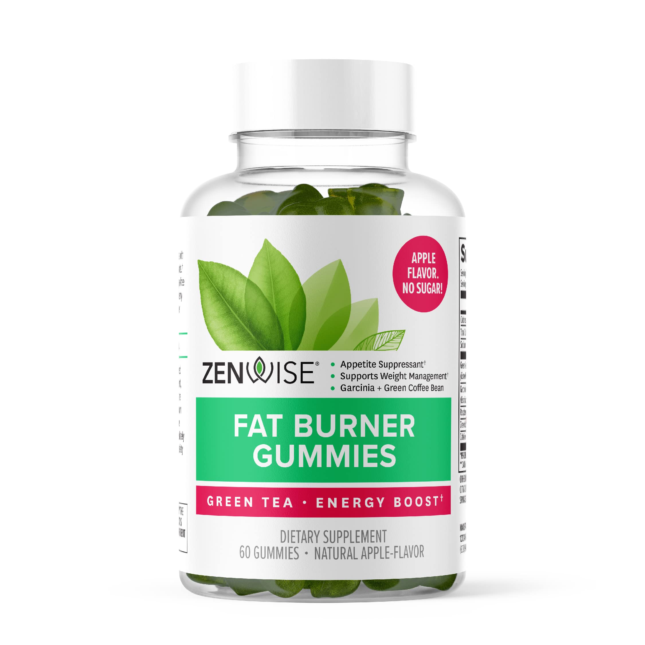 Zenwise Health Fat Burner Gummies - Appetite Suppressant for Weight Loss with Green healthsupps.co.uk Au supplements