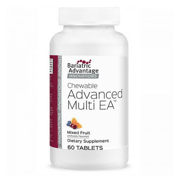 Bariatric Advantage Chewable Advanced Multi EA - High Potency Daily Multivitamin with Iron for Bariatric Surgery Patients - Mixed Fruit Flavor - 60 Count Bariatric Advantage Au supplements
