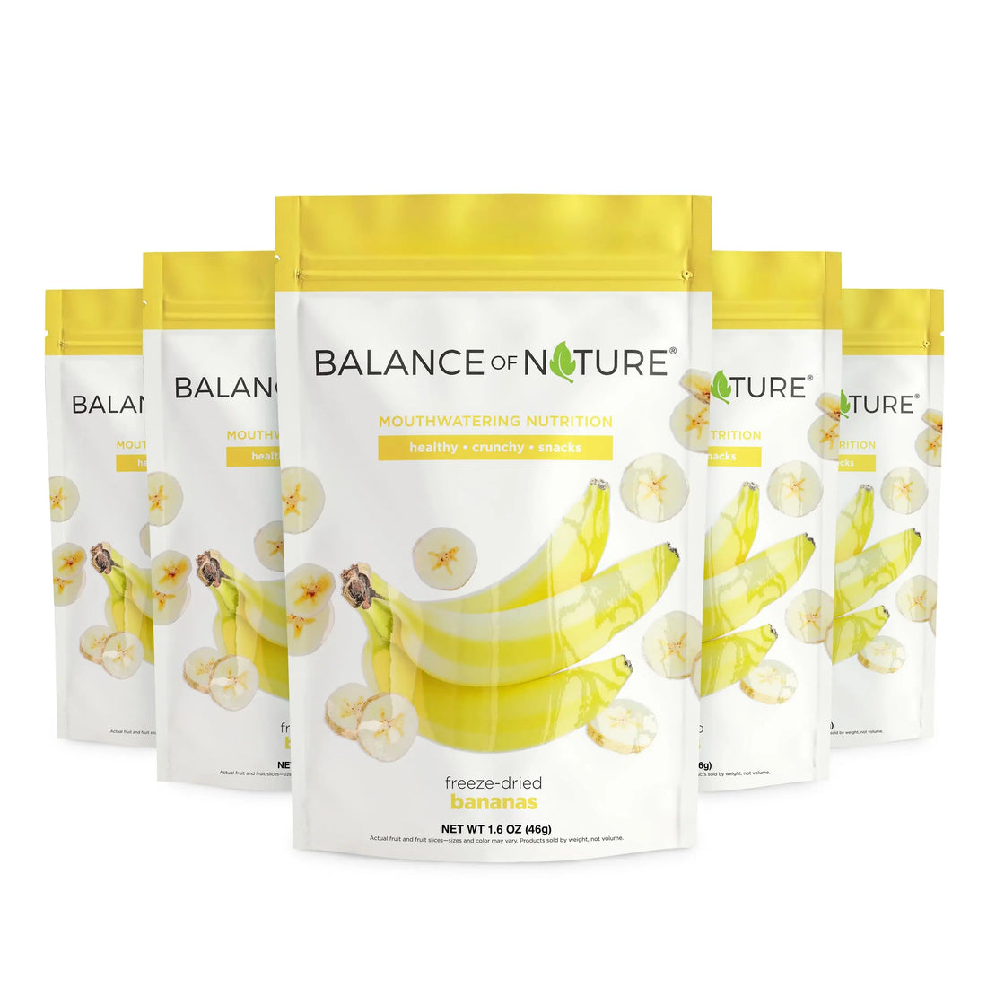 Balance of Nature Freeze-Dried Bananas (5 Pack) – 100% Real Fruit, Crunchy Banana Slices, Healthy Snack, Mouthwatering Nutrition, Gluten-Free, Vegan, No Sugar Added, Five 1.6 oz Bags Balance of Nature uk supplements