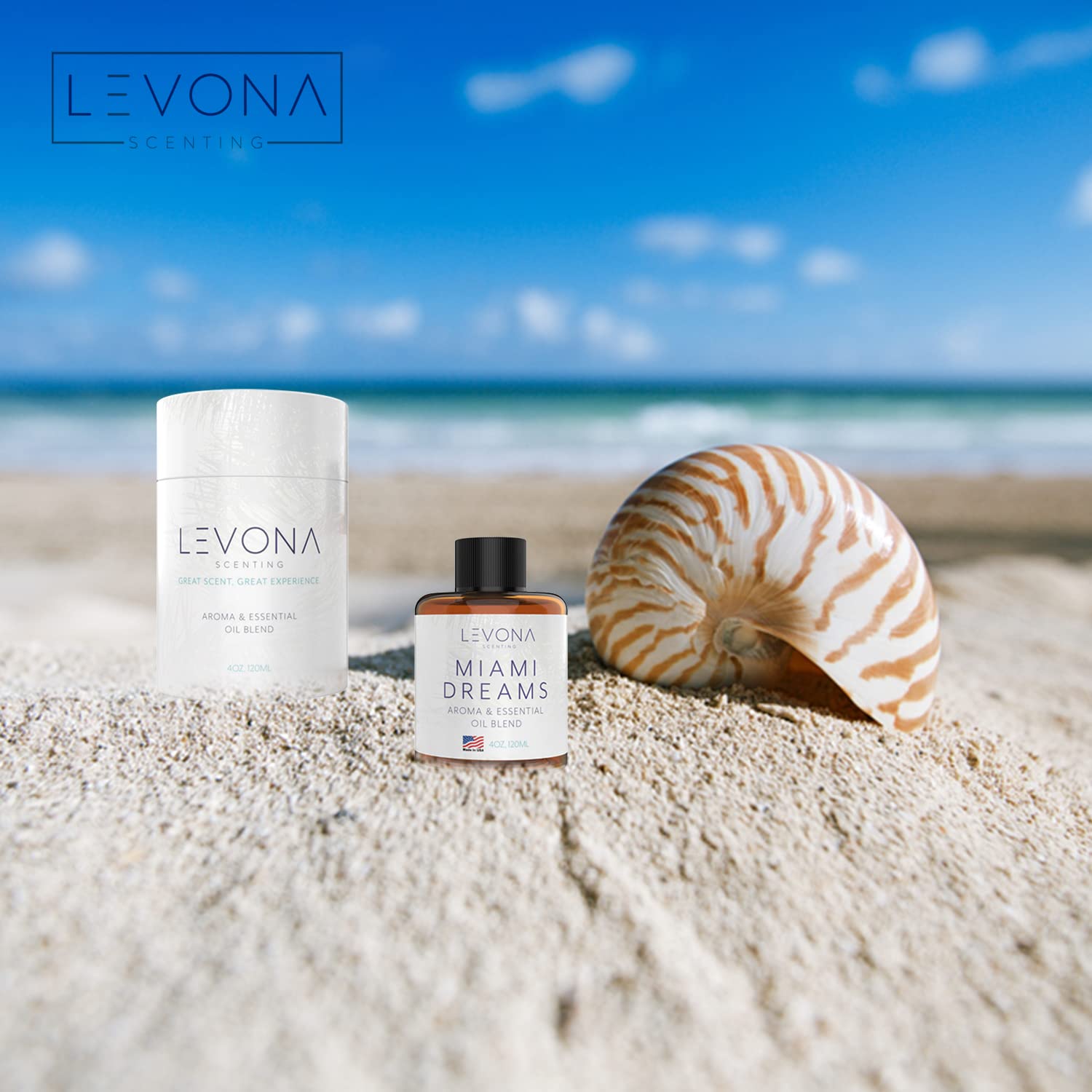 Levona Scent Essential Oils for Diffusers for Home: Miami Dreams Hotel & Home Luxury Scents Fragrance Oil LEVONA SCENT Au supplements