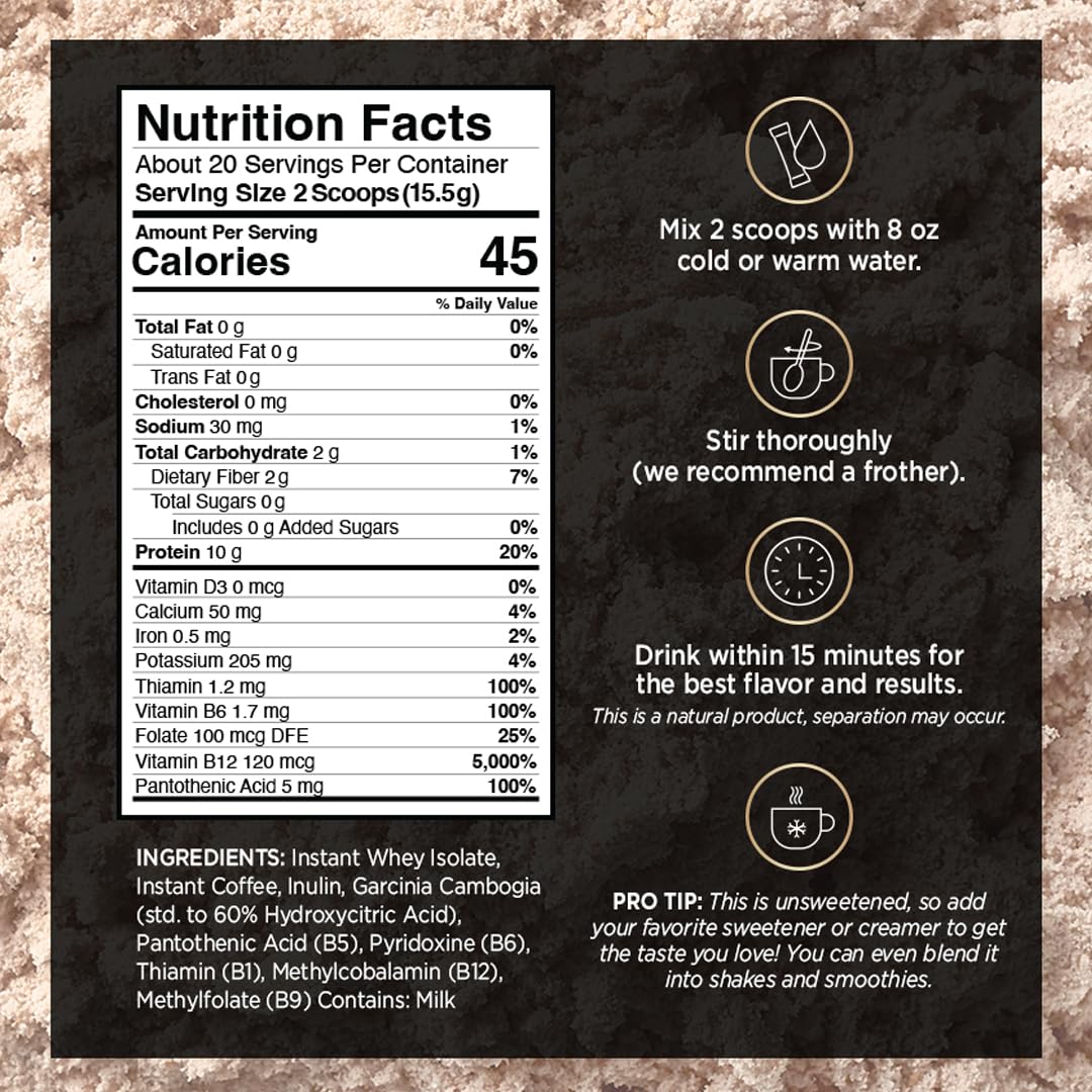 VitaCup Slim Protein Coffee for Diet Support, Instant Coffee w/Whey Protein Powder VitaCup Au supplements