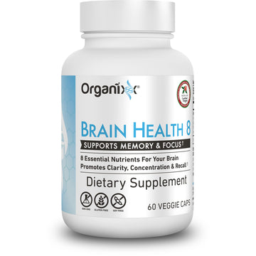 Organixx Ageless Brain Powerful Brain Health Supplement to Support Brain Function, Clarity, Focus, Re-Energize Brain Cells, Helps Promote a Balanced Mood, Gluten Free, Non GMO, 60 Vegetarian Capsules Organixx Au supplements