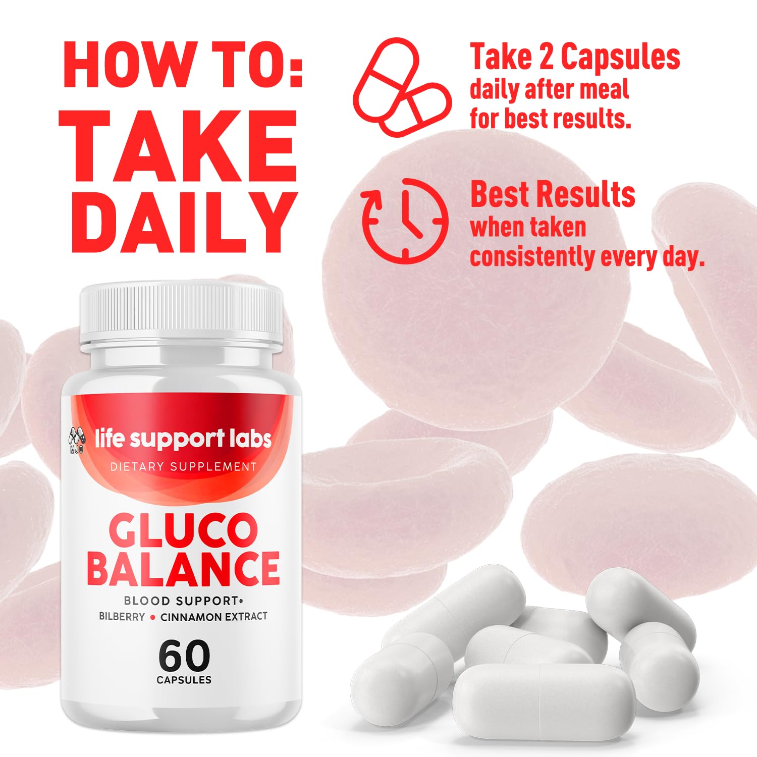 Life Support Labs Capsules, Official LifeSupportLabs Blood Health Pills with All Natural Ingredients, Life Support Labs Advanced Health & Wellness with Premium Vitamins for Women & Men (60 Capsules) MJO Au supplements
