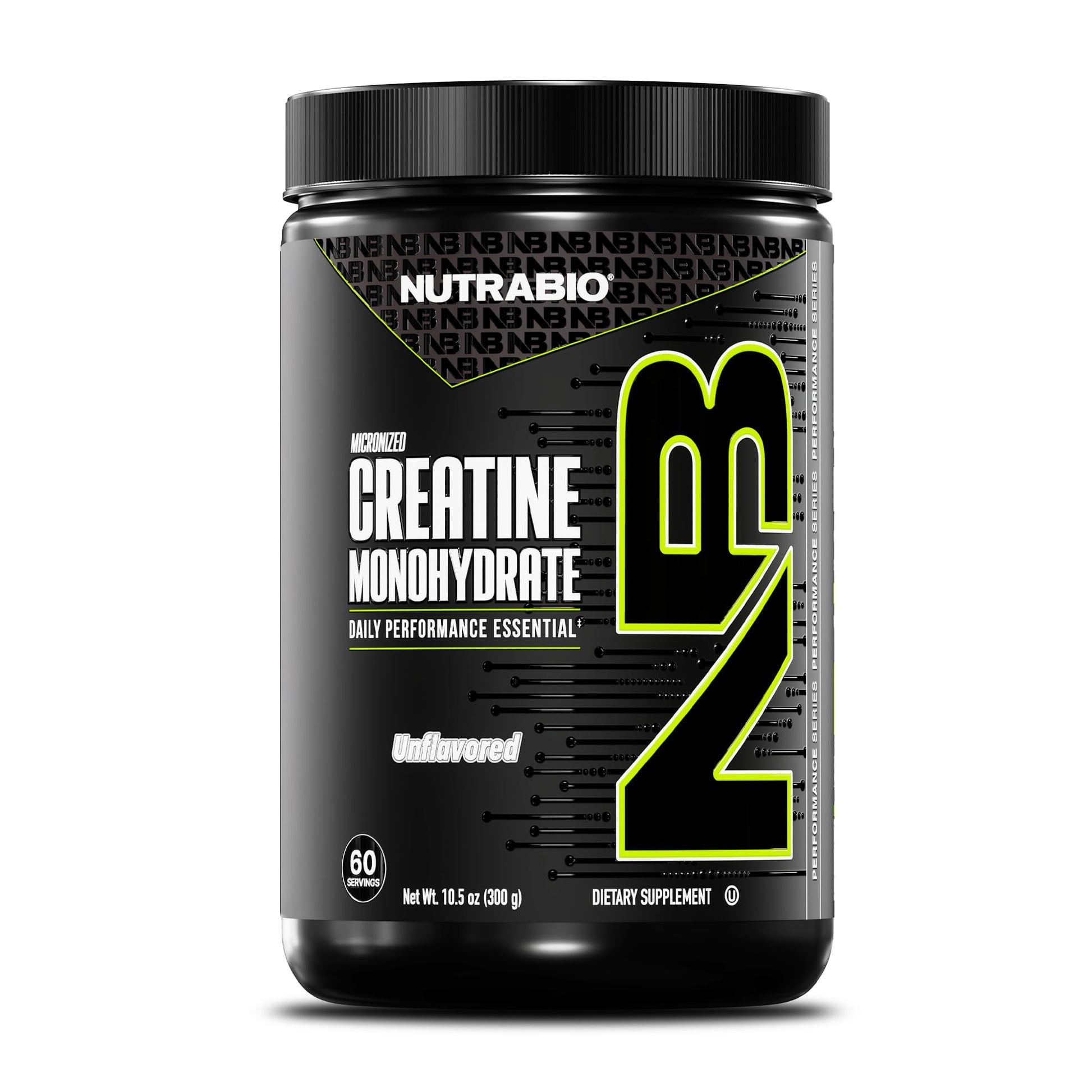 NutraBio Pure Micronized Creatine Monohydrate Powder Supplement, Unflavored, (300 g) - Supports Bulk Muscle Energy, Recovery, and Strength - HPLC Tested Creatine Powder Supplement for Men and Women NutraBio Au supplements