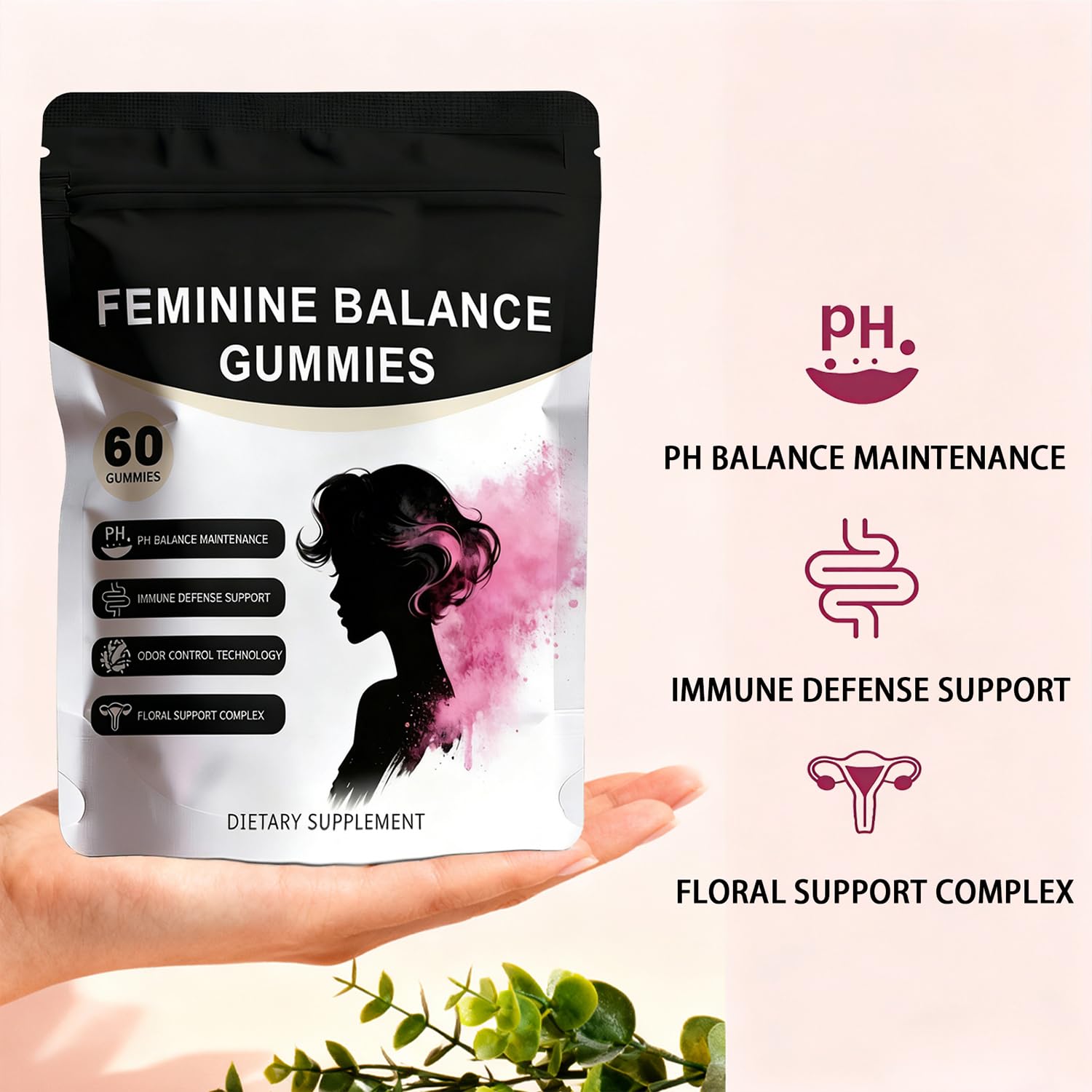 Pineapple Feminine Balance Gummies with Probiotics | Support for pH Balance & Freshness | Daily Intimate Wellness Support | Sugar-Free, Vegan | 60 Count (2) Nuora Balance Au supplements