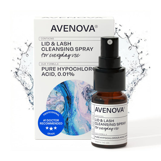 Avenova Eyelid and Eyelash Cleanser Spray - 20ml Bottle - Gentle Everyday Pure Hypochlorous Acid Spray for Eye Irritation AvenovaUS supplements