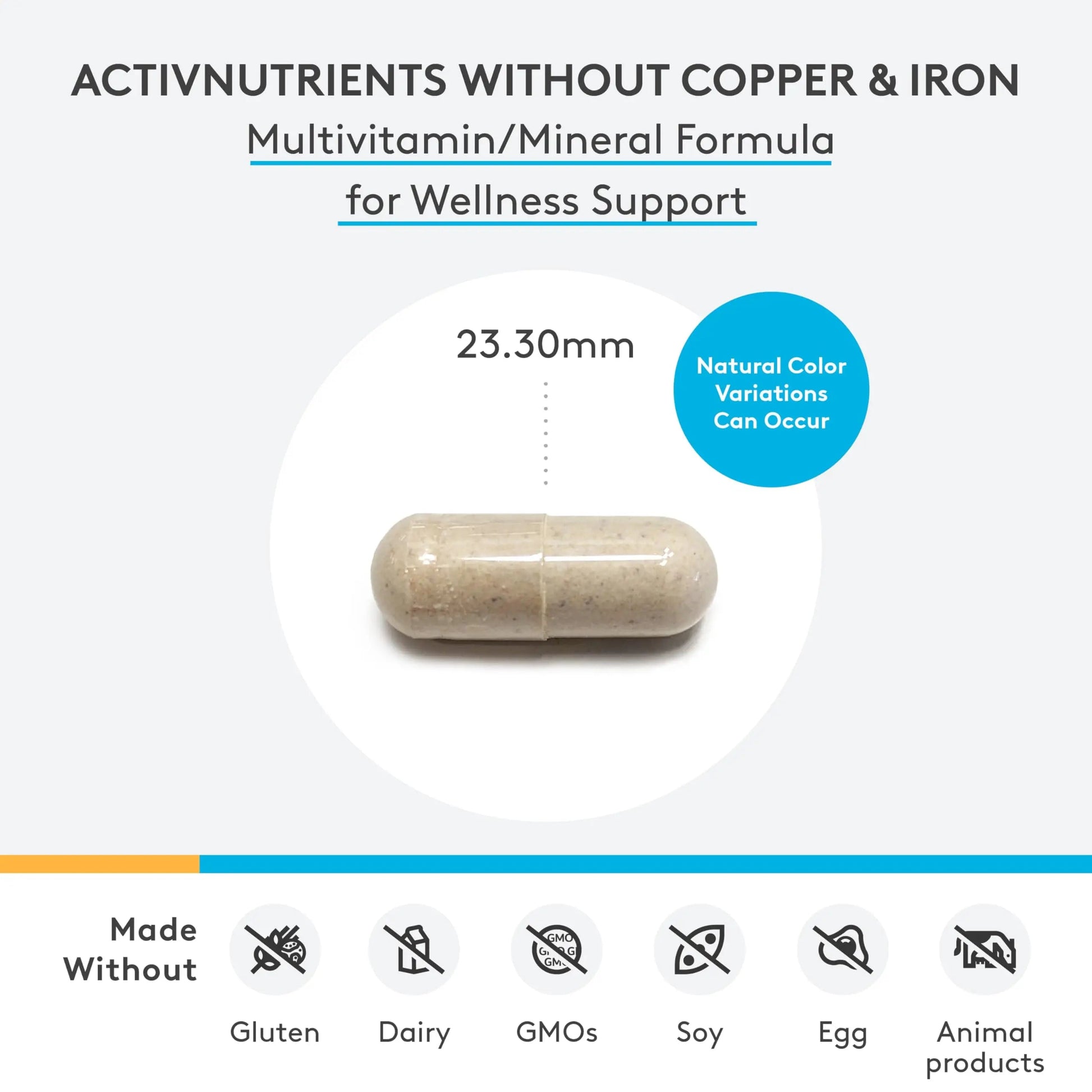 XYMOGEN ActivNutrients Without Copper & Iron - Multimineral Multivitamin for Men + Women with Folate, B12, Zinc and Vitamin C XYMOGEN Au supplements