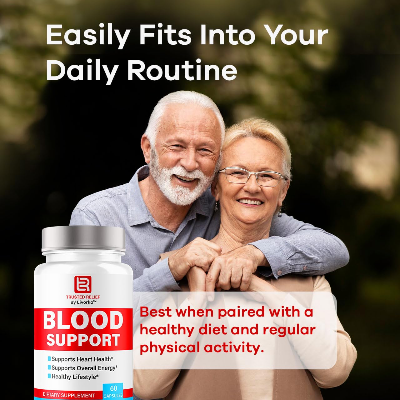 Trusted Relief Blood Support Capsules - Official TrustedRelief Blood Support Vitamin Pills, Natural Trusted Relief Advanced Premium Formula Wellness & Overal Health, 60 Capsules for 1 Month LIVORKA Au supplements