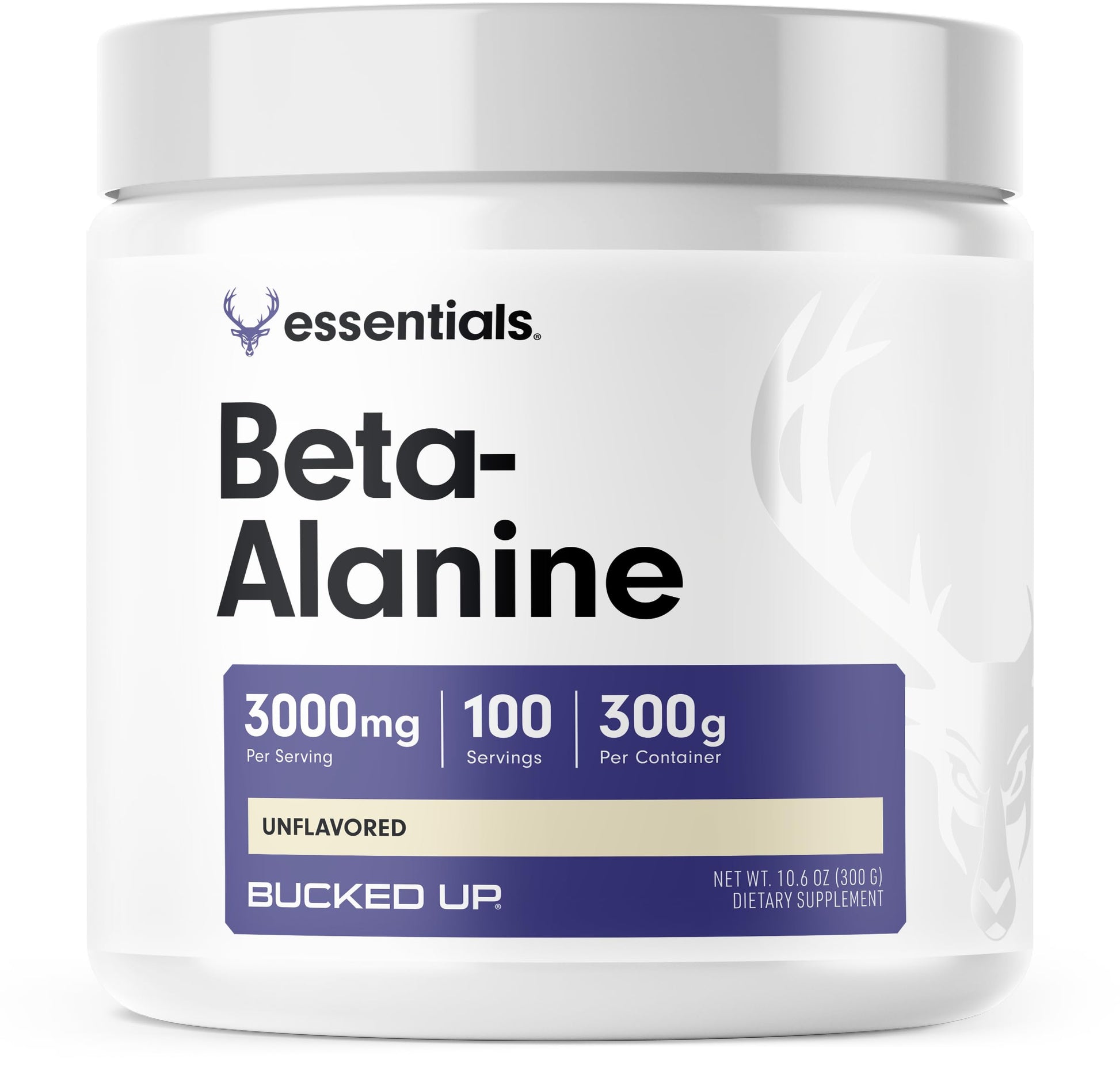 Bucked Up Beta Alanine 300mg Powder, Non-GMO, Gluten-Free, Unflavored (100 Servings) Bucked Up Au supplements