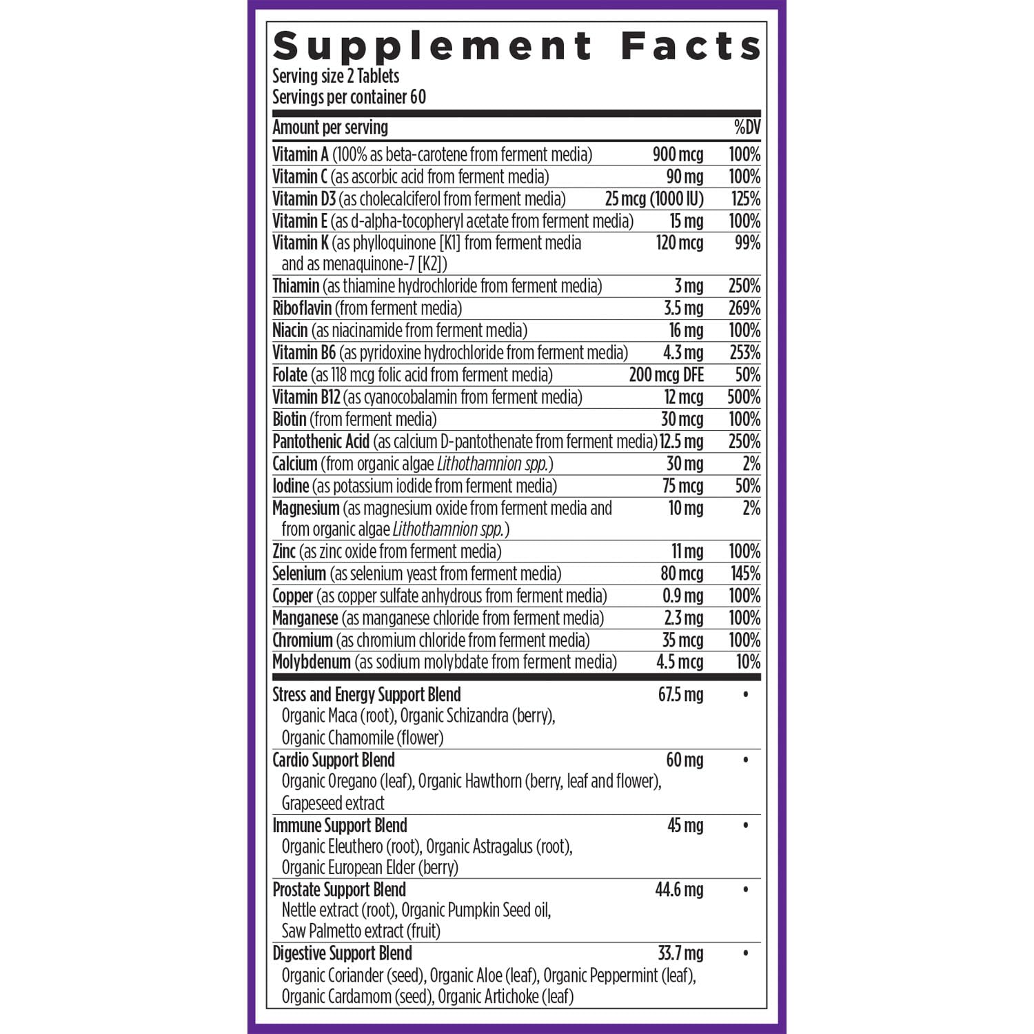 New Chapter Men's Multivitamin Advanced Formula for Stress, Brain, Immune, Heart & Energy Support, Higher Levels of Whole New Chapter Au supplements