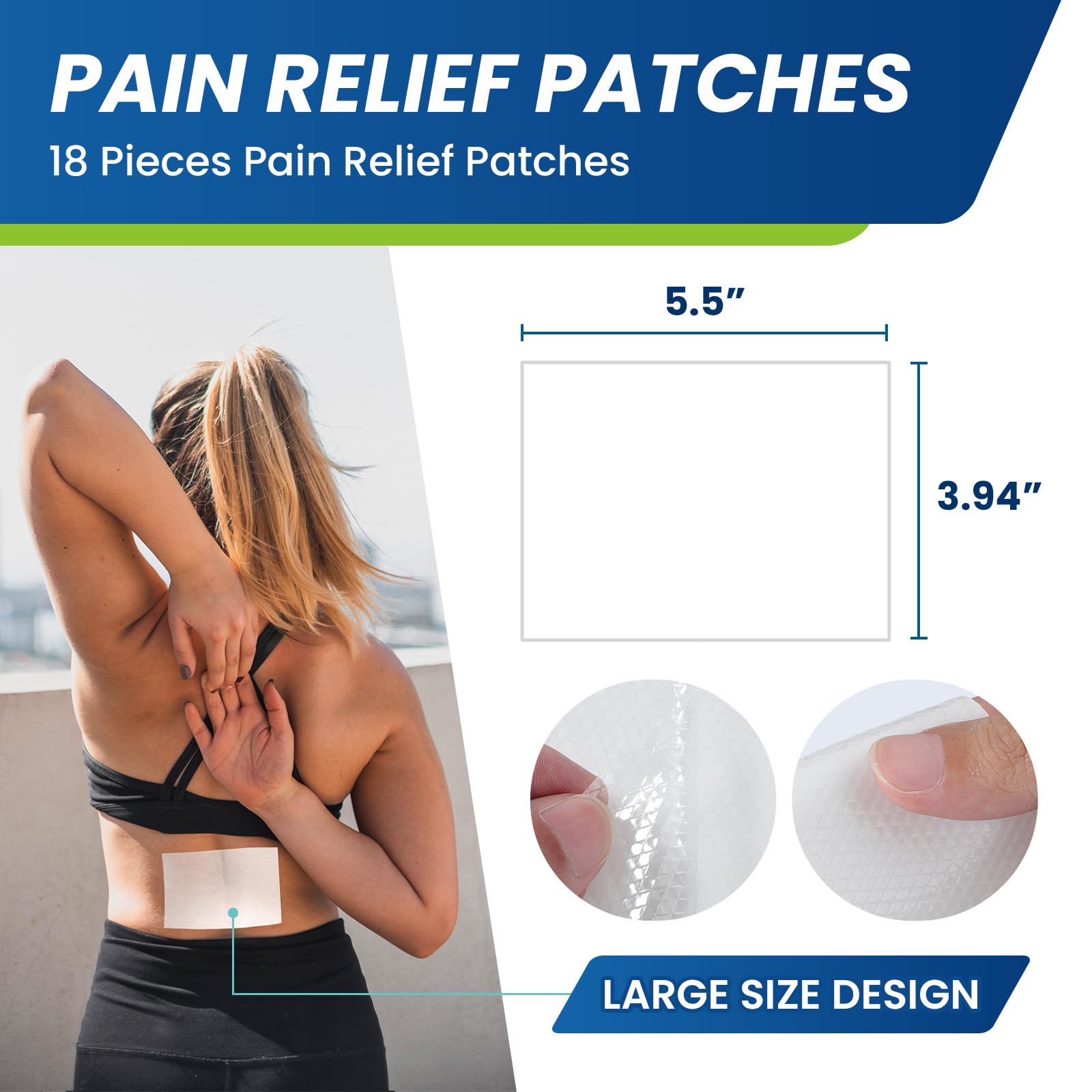Sumifun Lidocaine Pain Relief Patches - Fast, Targeted Therapy Simple Backache, Soreness, Sprain, Joint Pain with Maximum Strength 4% Lidocaine and 1% Menthol (Large, Count, 25) Sumifun Au supplements