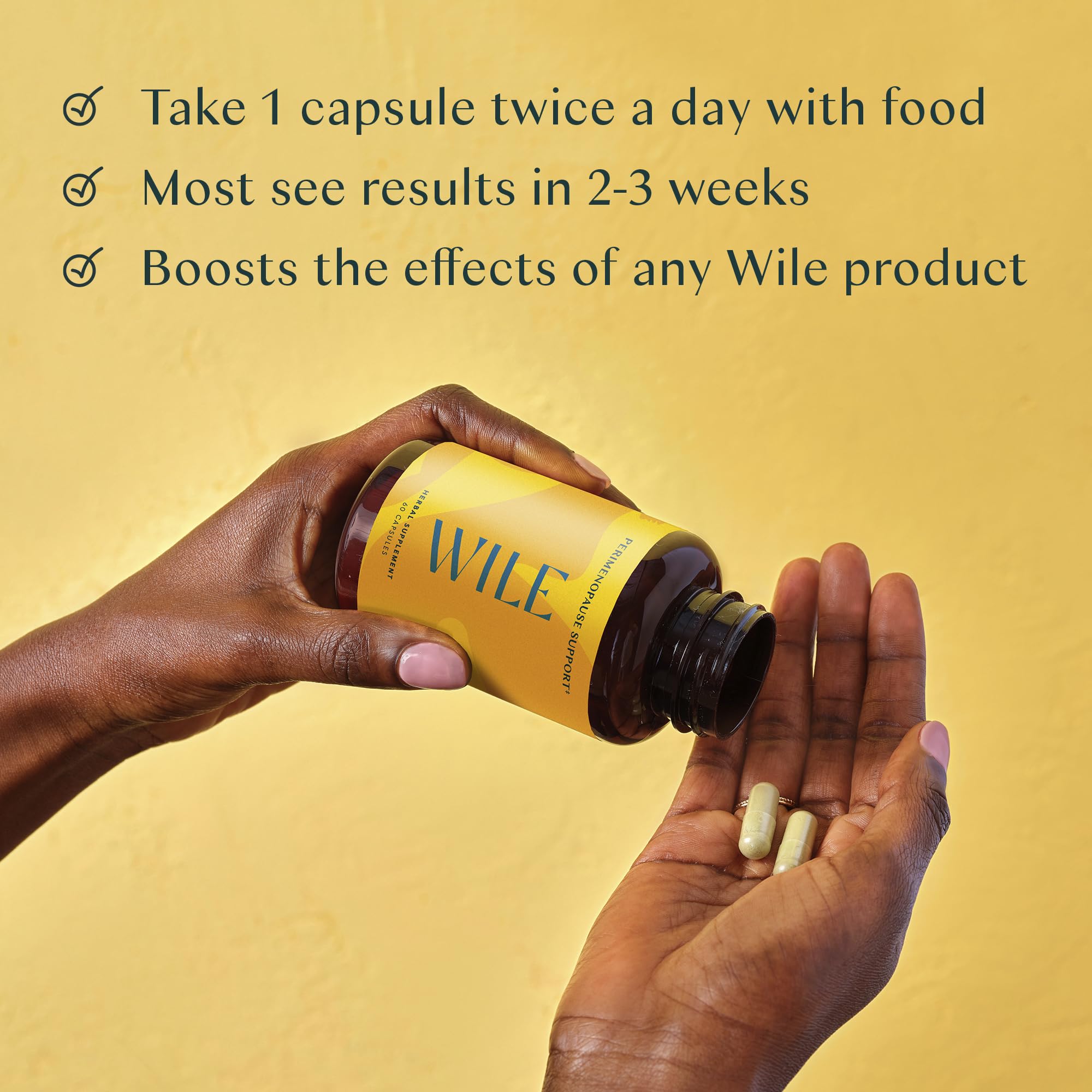 Wile Perimenopause Supplement for Women with Ashwagandha, Kudzu Root, Hops Extract WILE Au supplements