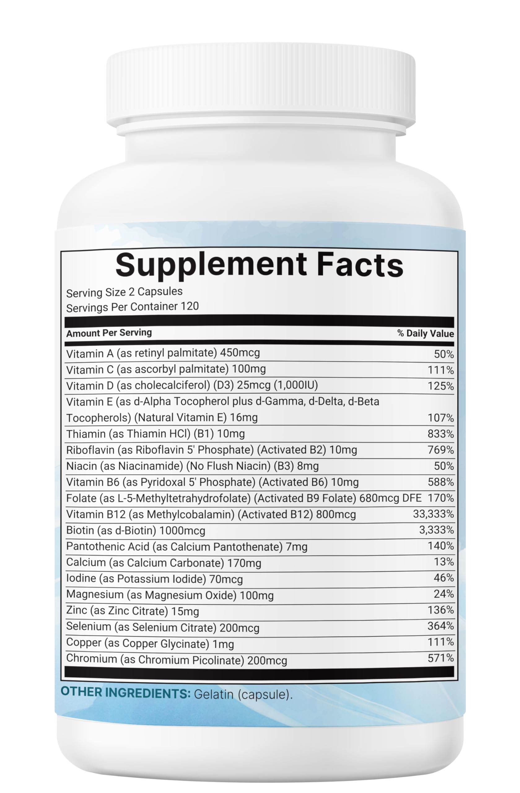 Micro Ingredients Pure Methylated Multivitamin, 240 Capsules | 19-in-1 Formula with Vitamins C, D, B12, Folate, Magnesium, Zinc & More | Micro Ingredients Au supplements
