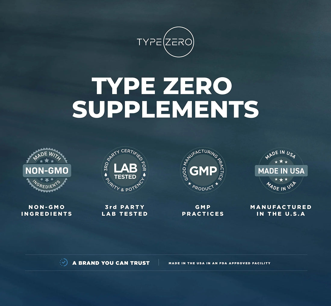 Type Zero L Glutamine Powder, 200 Servings of 5000mg - 6 Month Supply, for Gut Health, Gastrointestinal Lining Support & Recovery for Women/Men - Vegan, Gluten Free, No Fillers, Unflavored Type Zero Au supplements