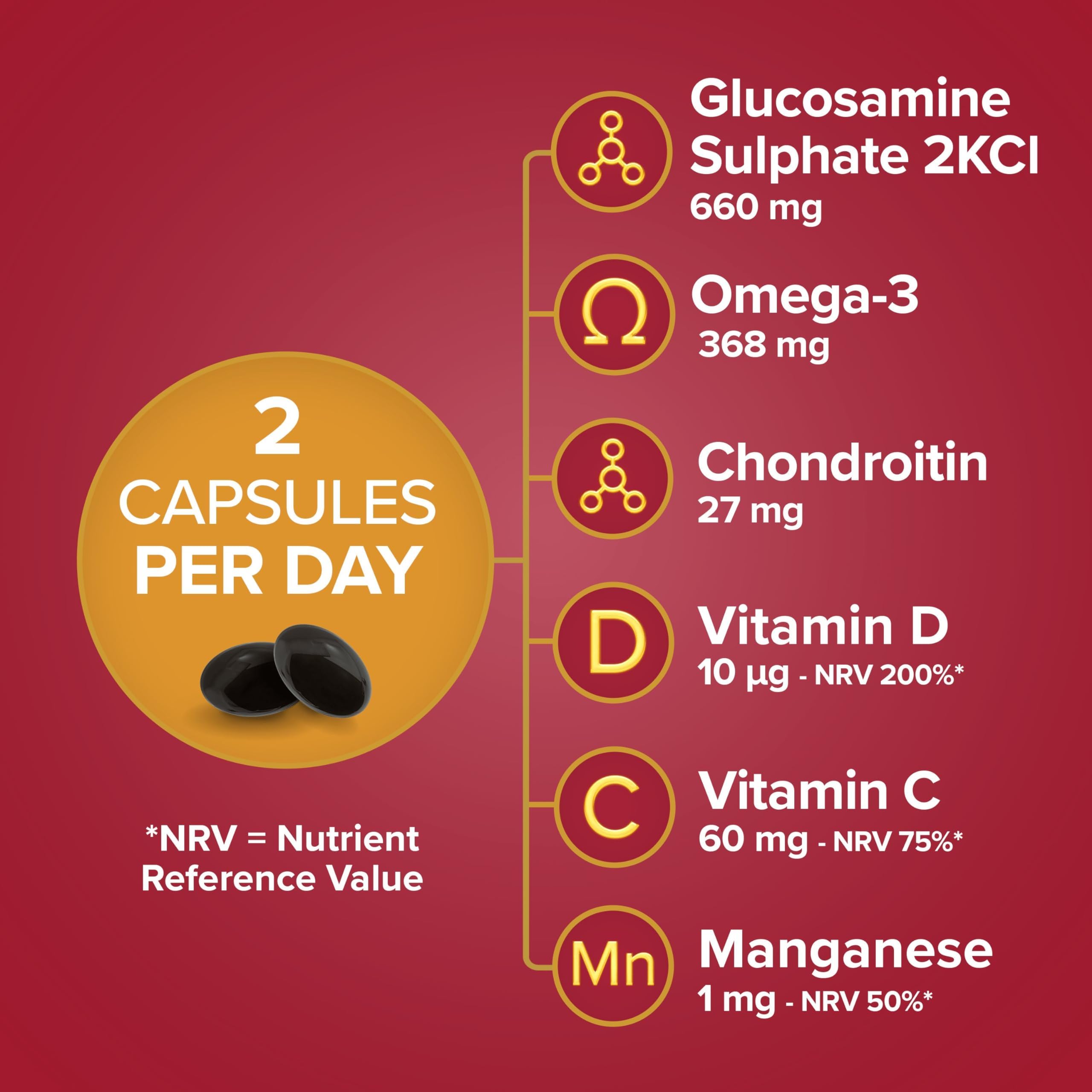 Seven Seas JointCare Active, With Glucosamine, Omega-3, Chondroitin, Vitamins C and D Seven Seas Au supplements