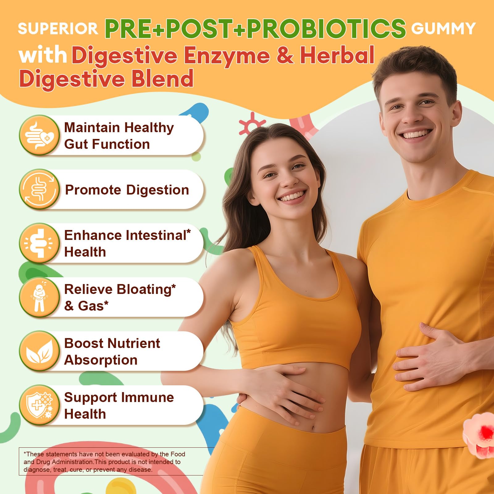 (2 Packs) Totaria Sugar Free 5-in-1 Probiotic Prebiotic Postbiotic Gummy, Probiotics for Women Men with Digestive Enzymes, Peppermint, Complete Immune, Gut & Digestive Support, Vegan Strawberry Flavor Totaria Au supplements