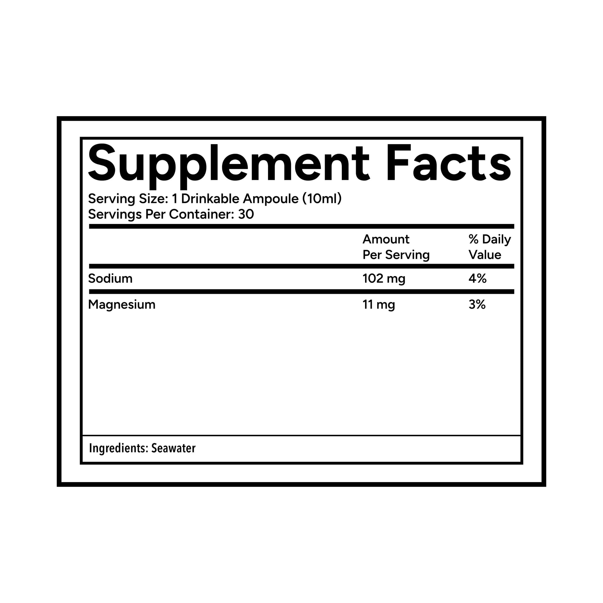 Quicksilver Scientific Original Quinton Hypertonic Solution - Sea Water Hydration - Liquid Minerals with Electrolytes for Muscle Recovery, Stamina+Mineral Replenishment (30 Single Serving Glass Vials) Quicksilver Scientific Au supplements