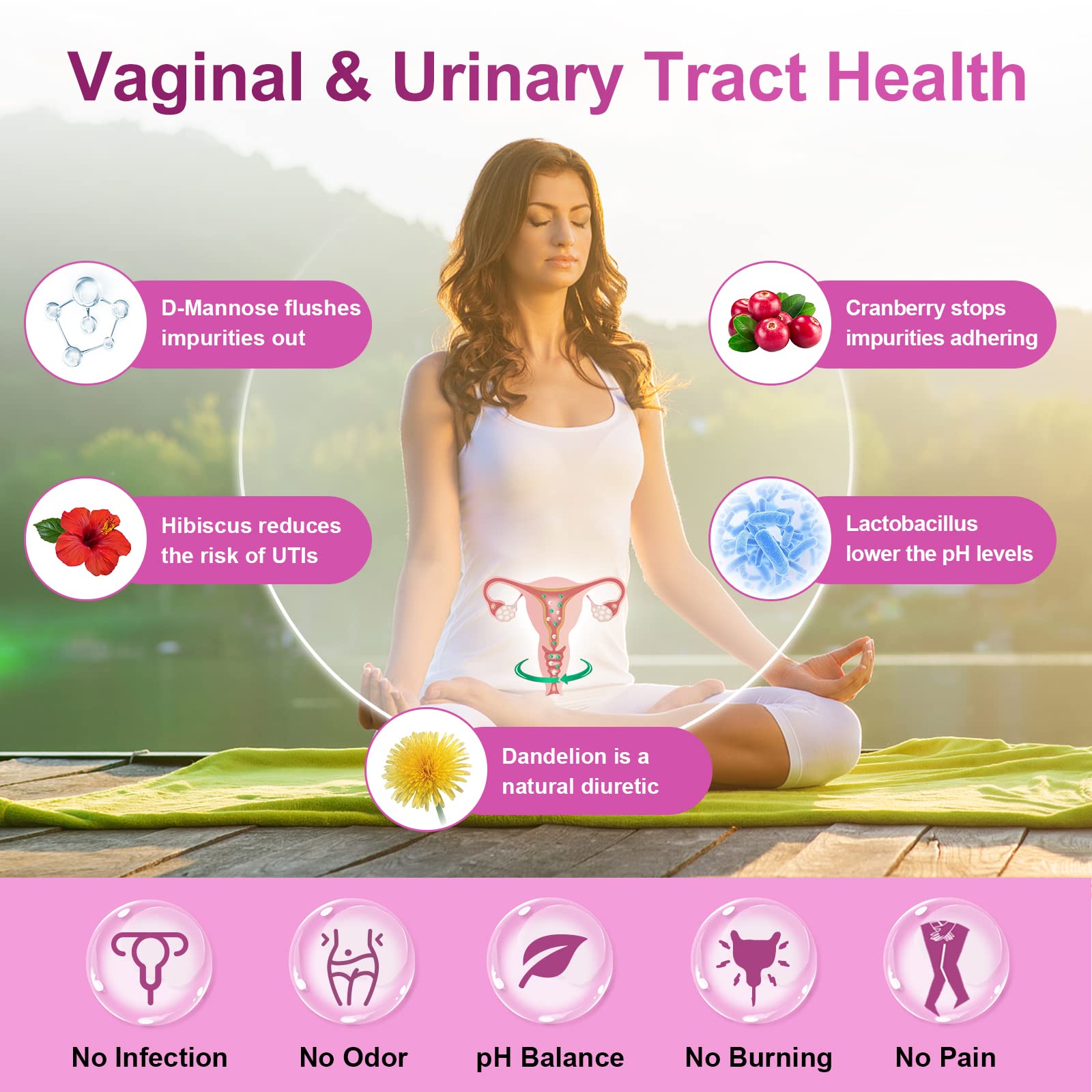 Probiotics for Women Digestive Health, 100 Billion CFUs Probiotic with Digestive Enzymes NATURE TARGET Au supplements