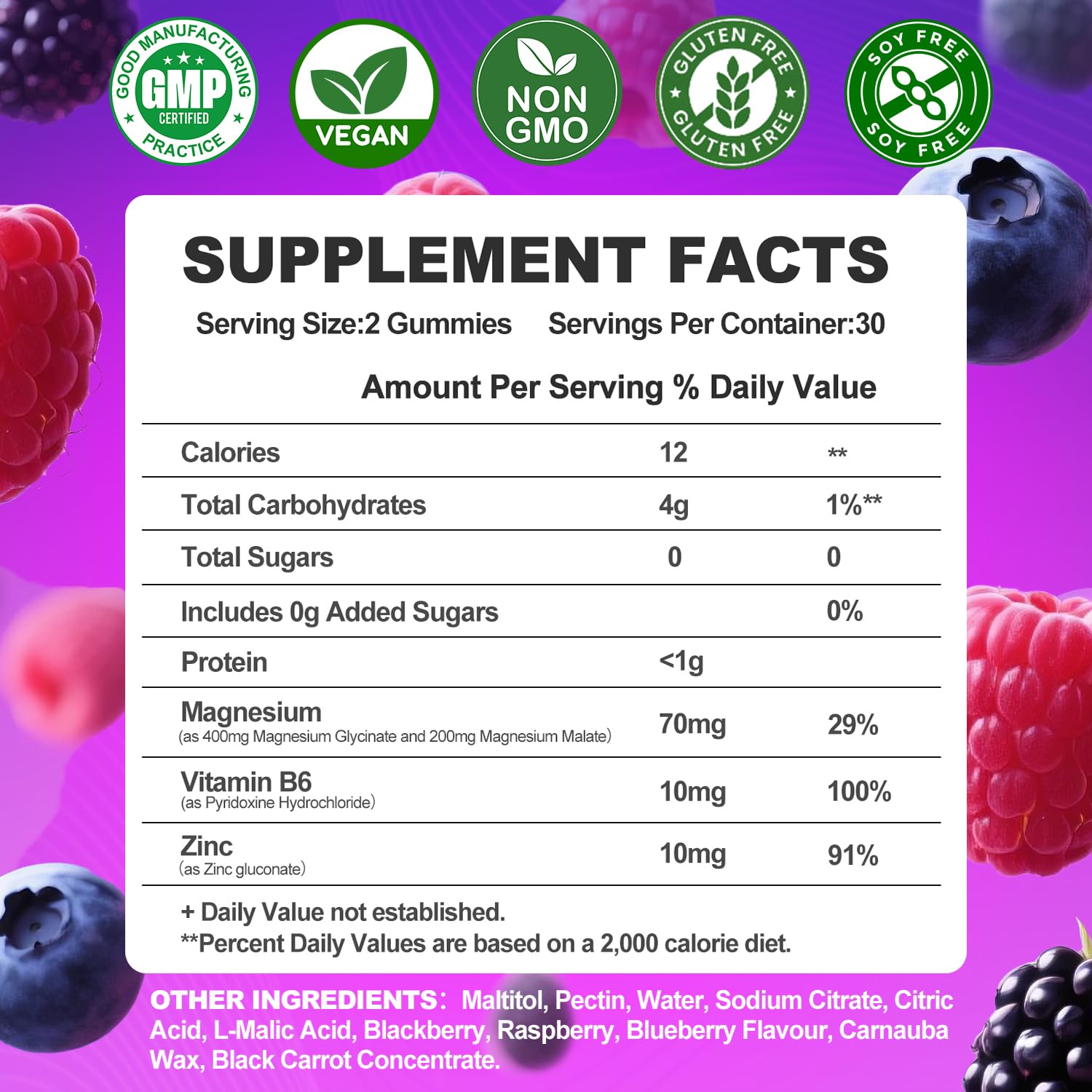Magnesium Glycinate Gummies 400mg, Sugar Free Mаgnеsium Gummiеs for Adults with Magnesium Malate, Zinc, and Vitamin B6 for Sleep, Body Support and Relaxation, Non GMO, 60 Count-Multi-Flavor ArtDietistX Au supplements