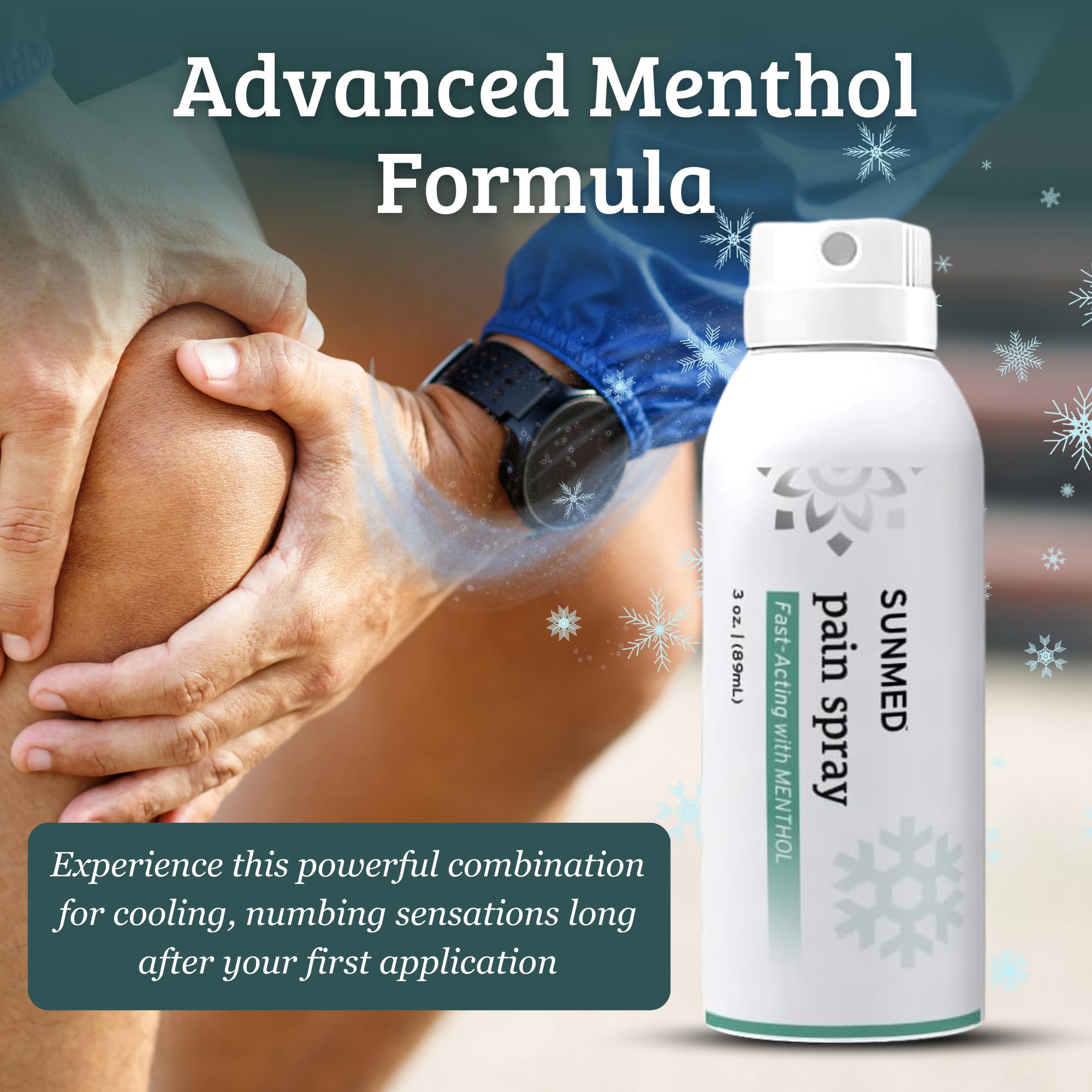 SUNMED Hemp Oil Menthol Spray for Discomfort Soothing & Recovery – Fast-Absorbing, Cooling Topical Formula for Aches, Tension & Muscle Relief – Convenient Spray, Easy Application SUNMED Au supplements