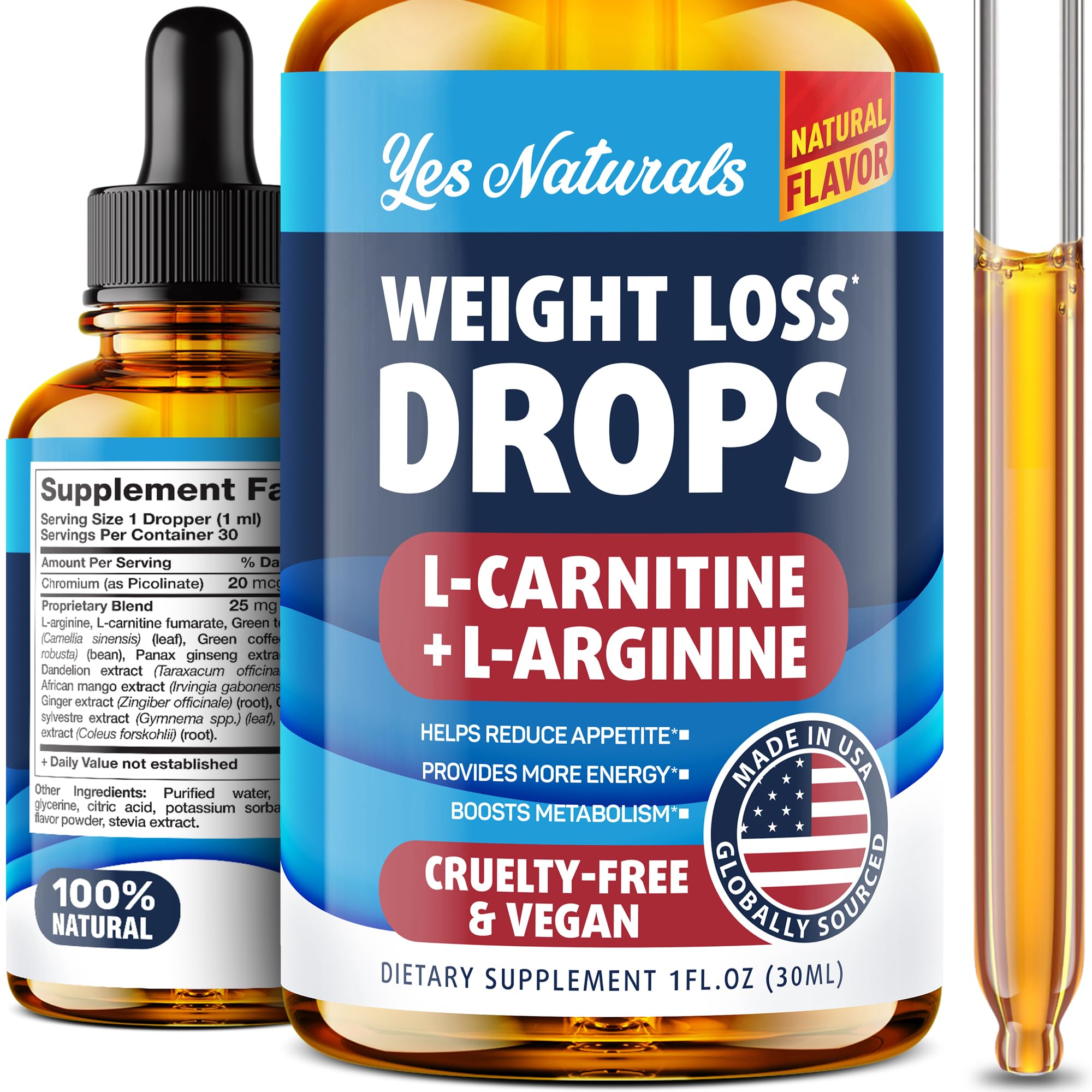 YES NATURALS! Weight Loss Drops - Natural Metabolism Booster & Appetite Suppressant YES NATURALS! Au supplements