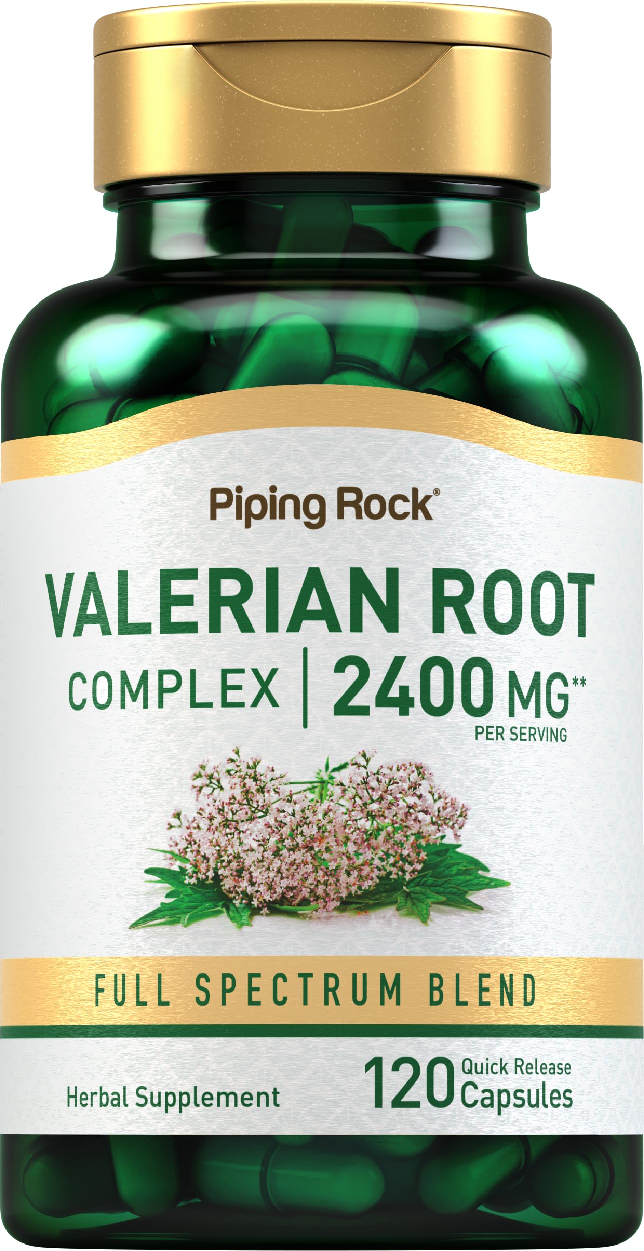 Piping Rock Valerian Root Capsules | 120 Count | Extract Supplement | Herbal Blend | Non-GMO, Gluten Free Piping Rock Au supplements