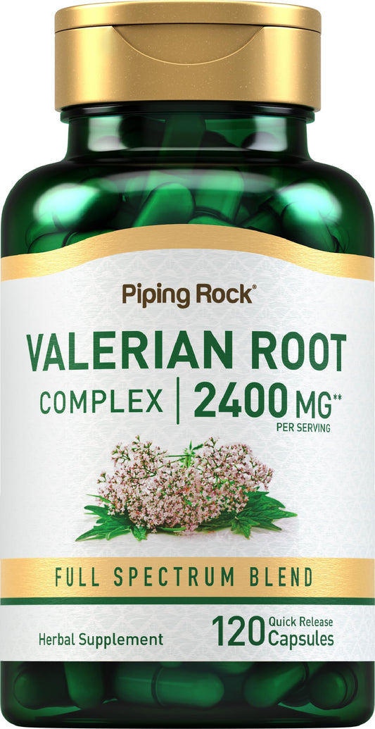 Piping Rock Valerian Root Capsules | 120 Count | Extract Supplement | Herbal Blend | Non-GMO, Gluten Free Piping RockAu supplements