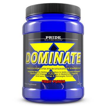 #1 Pre Workout - Dominate X 500g - Best Nitric Oxide & Creatine Pre-Workout Formula Pride Nutrition Au supplements