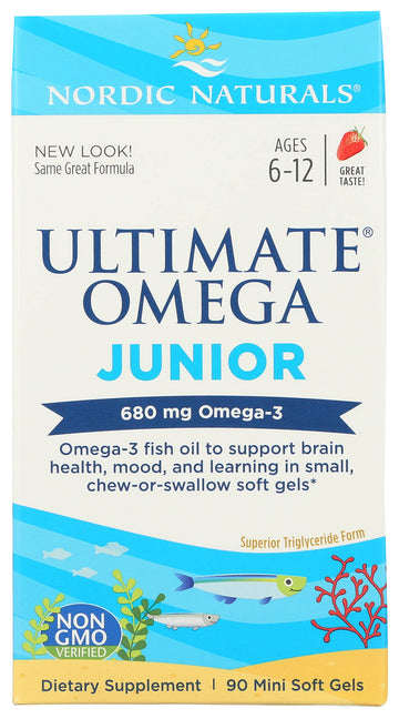 NORDIC NATURALS Junior Ultimate Omega Chewable Softgels, 680 Mg, 90 CT Nordic Naturals Au supplements