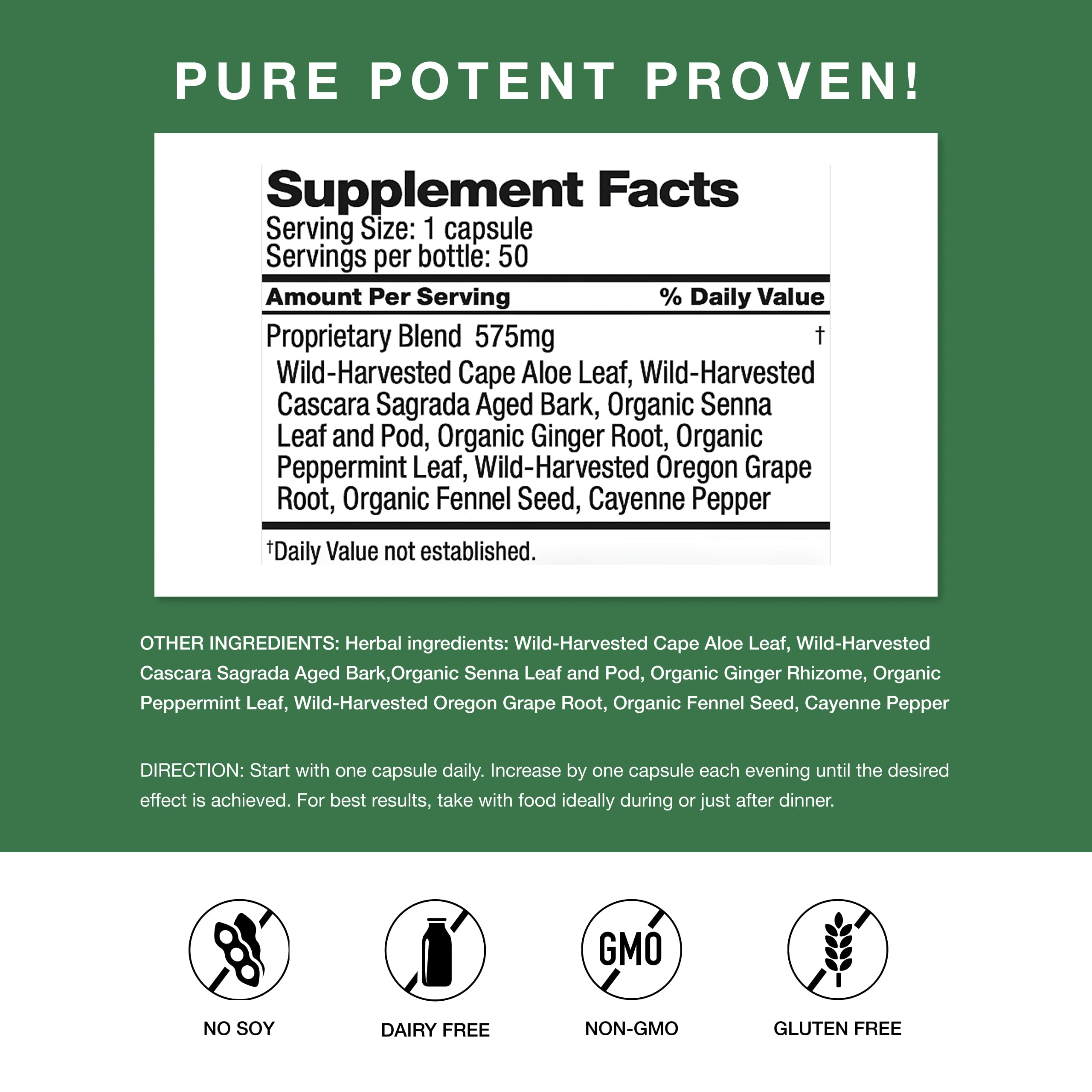 Simply Herbs Easy Go Bowel Mover - Adult Cleansing Supplement for Colon Health Support - Bowel Movement Aid - Stool Softener - Daily-Use Laxative - Plant-Based Ingredients - Vegan - 50 Count Dr. Schulze's Au supplements