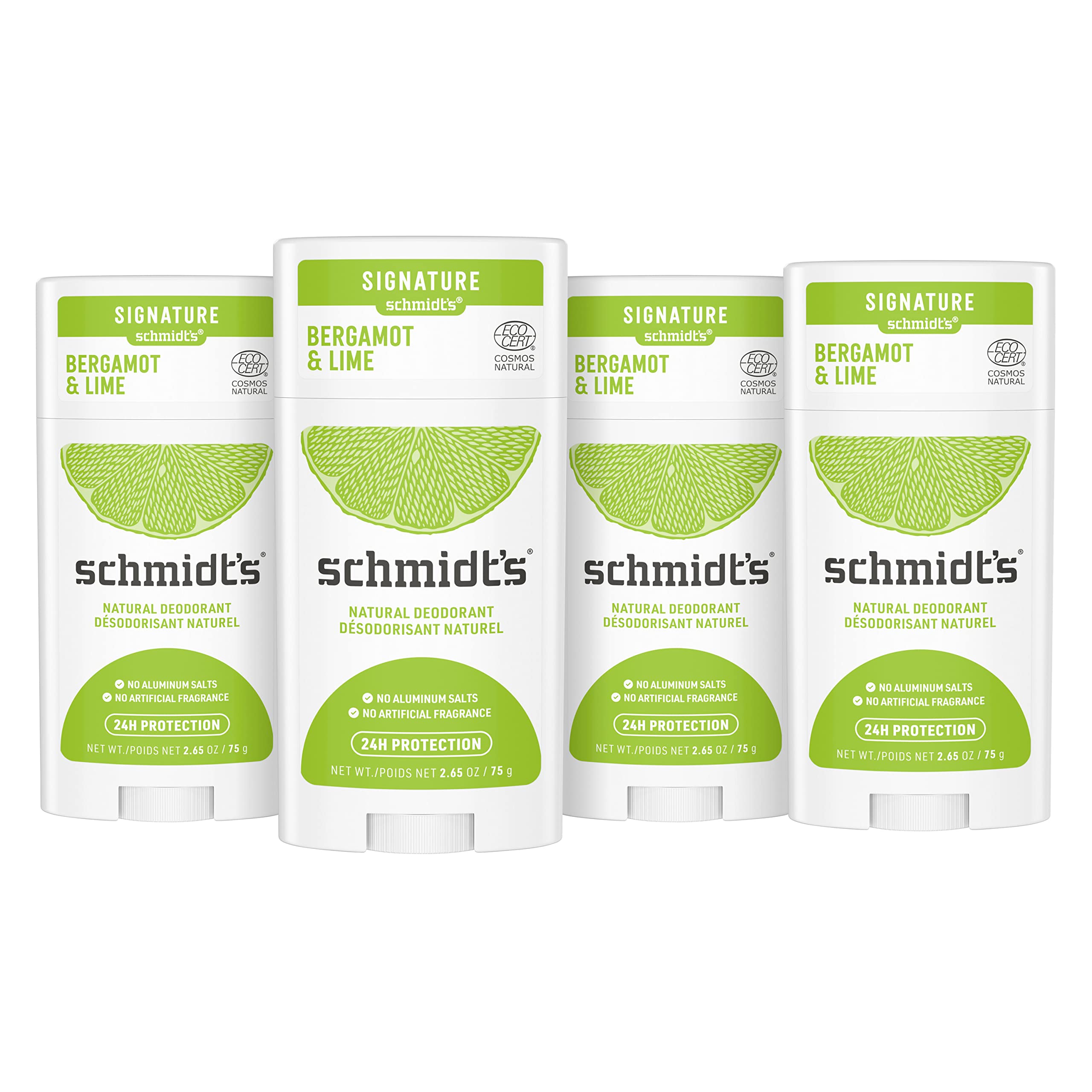 Schmidt's Aluminum Free Natural Deodorant For Women and Men, Bergamot & Lime Schmidt's Au supplements