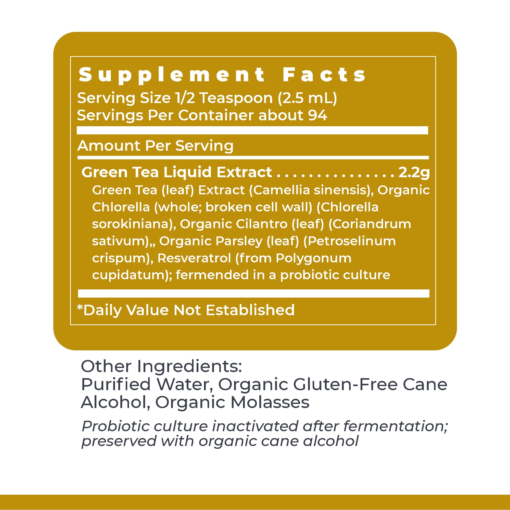 Premier Research Labs Green Tea-ND - Probiotic Fermented Green Tea Extract Supplement with ECGC, Camellia Sinensis Liquid, Supplement Drops for Adults, Vegan Friendly - 8 Fl Oz Bottle Premier Research Labs Au supplements