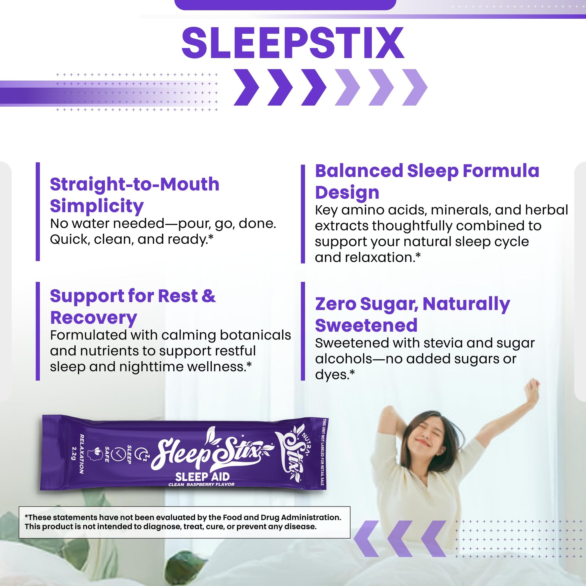 Sleep Aid Melatonin Powder Tryptophan Glycine Valerian Root Magnesium For Sleep Lemon Balm L Theanine Magnesium Glycinate Zinc Sleep Aid Myo Inositol GABACalm B6 5 HTP Stress Relief 20 Stix Clean Nutraceuticals Au supplements