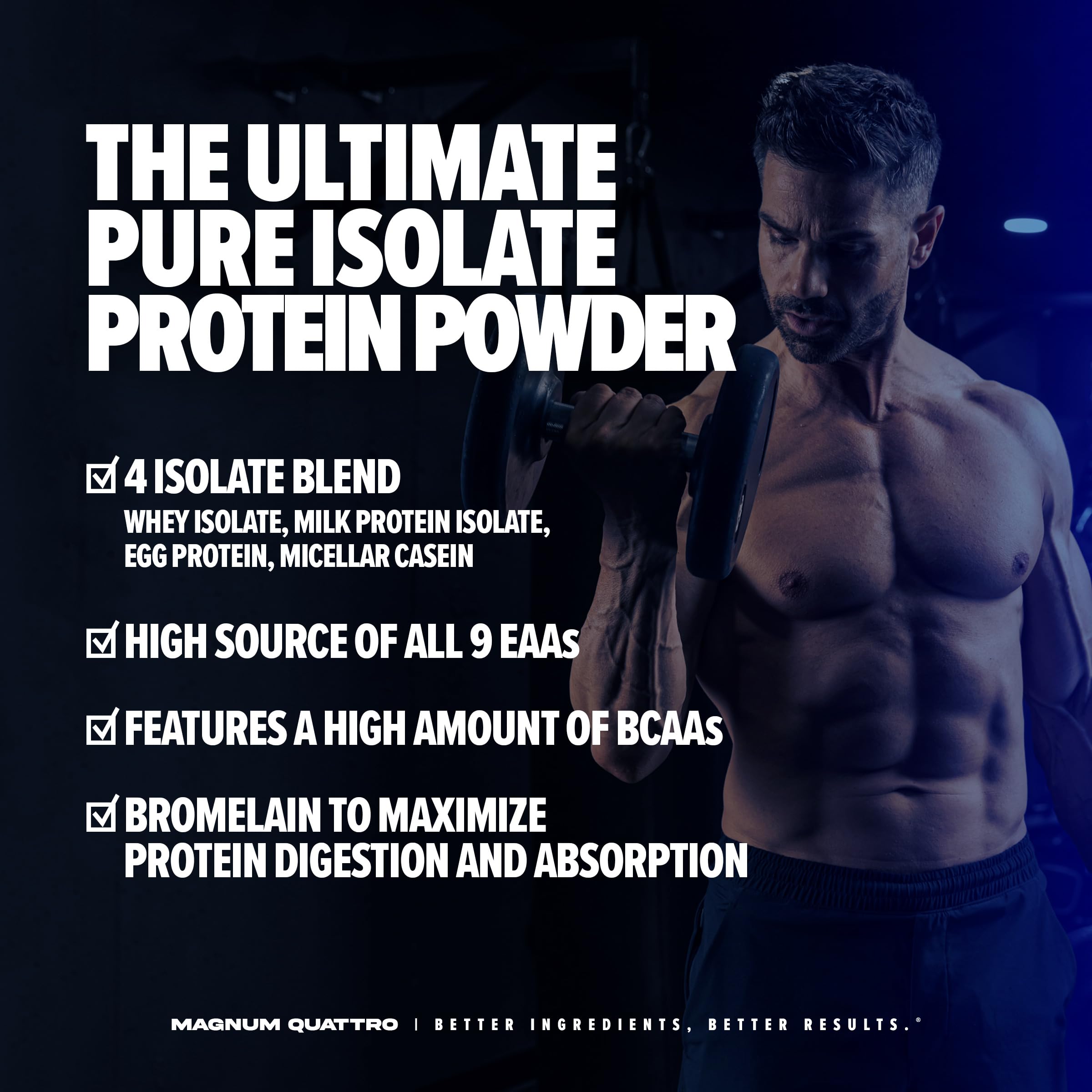 Magnum Nutraceuticals Quattro -, Peanut Butter Cups, 4LB - May Support Muscle Growth QUATTRO Au supplements