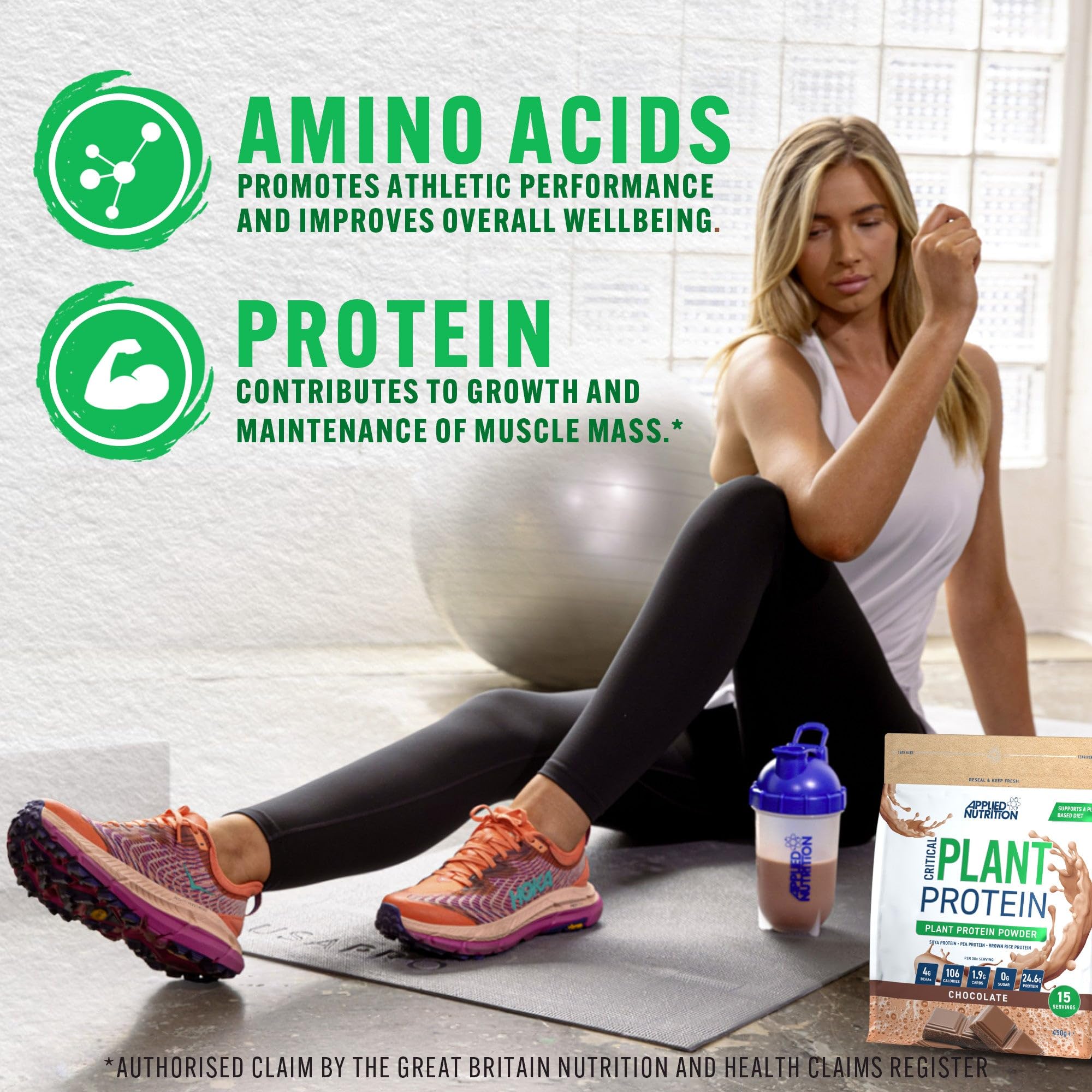 Applied Nutrition Plant Protein Powder – Critical Plant Vegan Protein Shake with SOYA, Pea, Brown Rice Proteins Applied Nutrition Au supplements