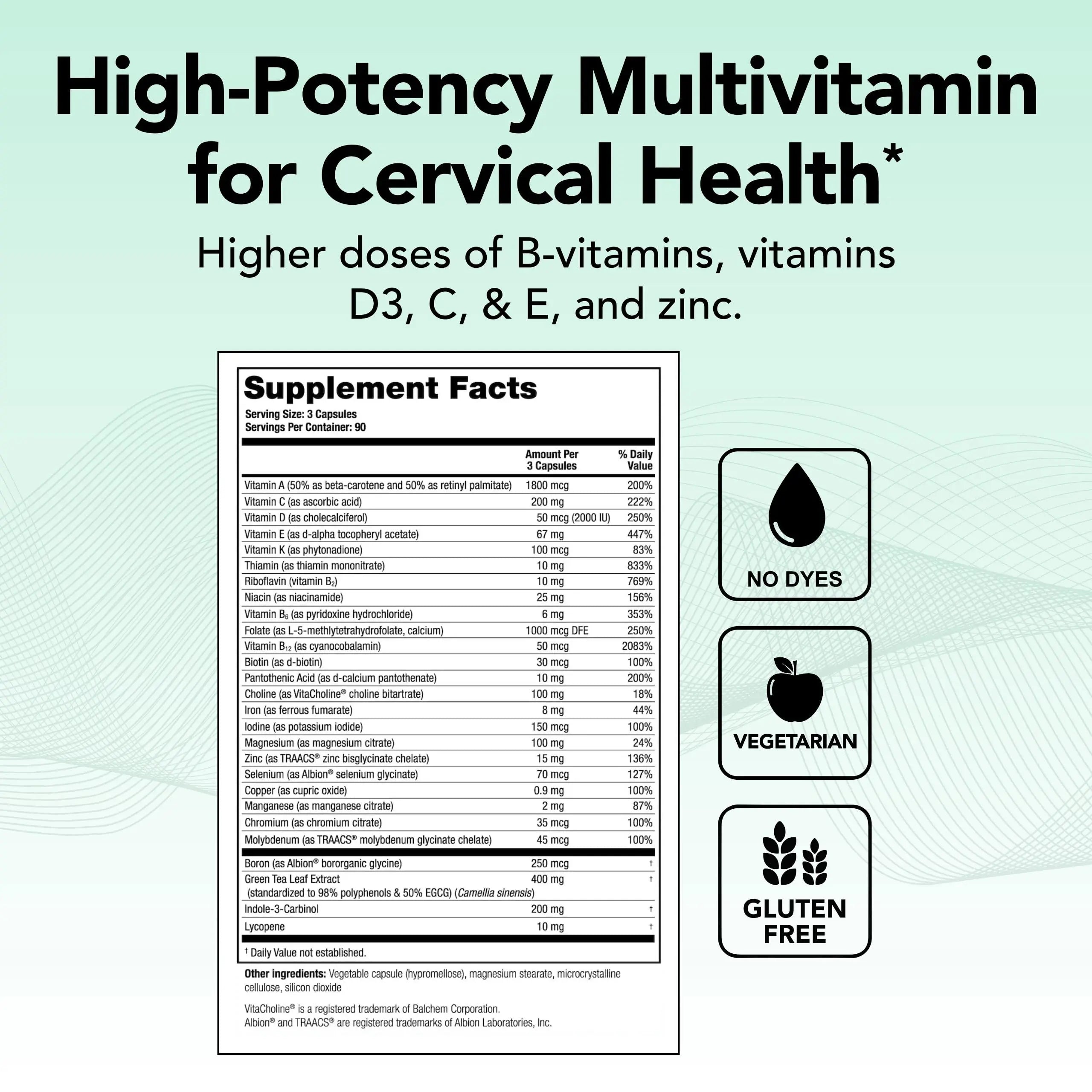 Theralogix ProCerv HP High-Potency Multivitamin - 90-Day Supply - Support for Women & Men - Immune Support Supplement Theralogix Au supplements