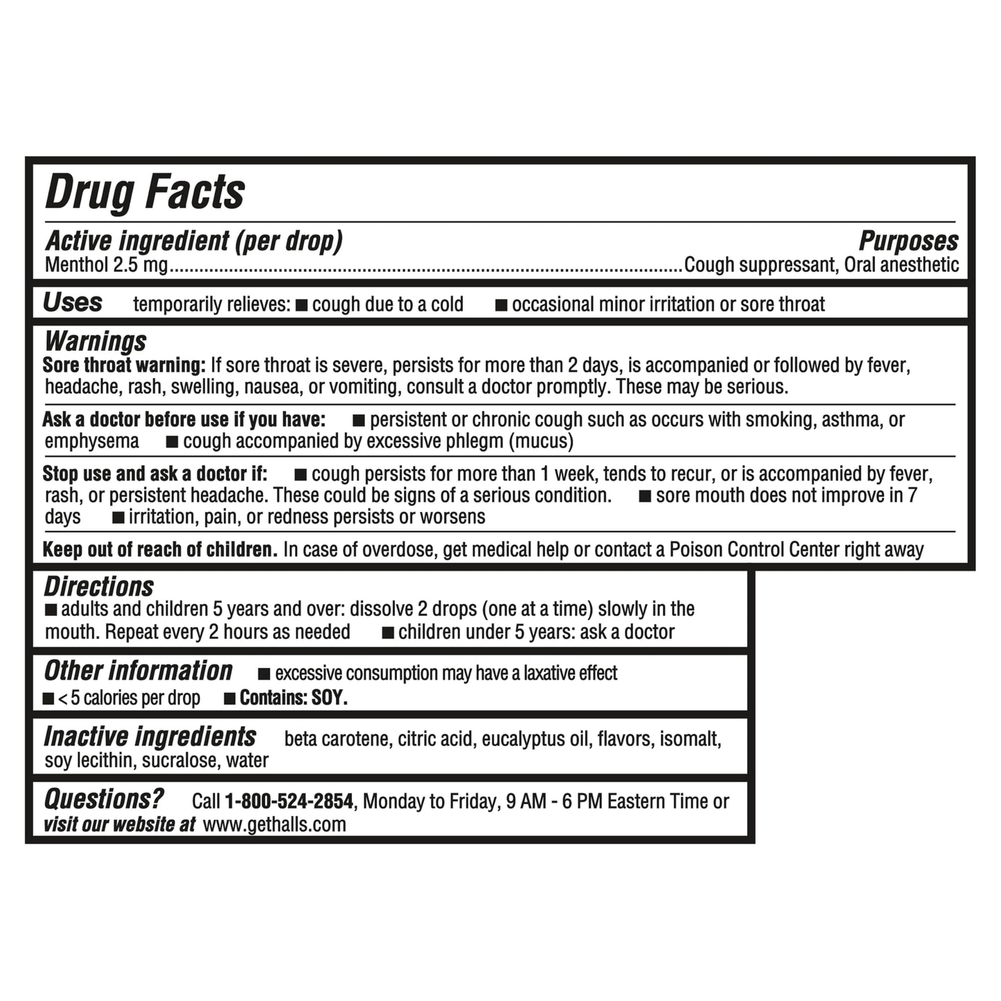 Halls Minis Honey Lemon Flavor Sugar Free Cough Drops, 48 Drops HALLS buy supplements Au