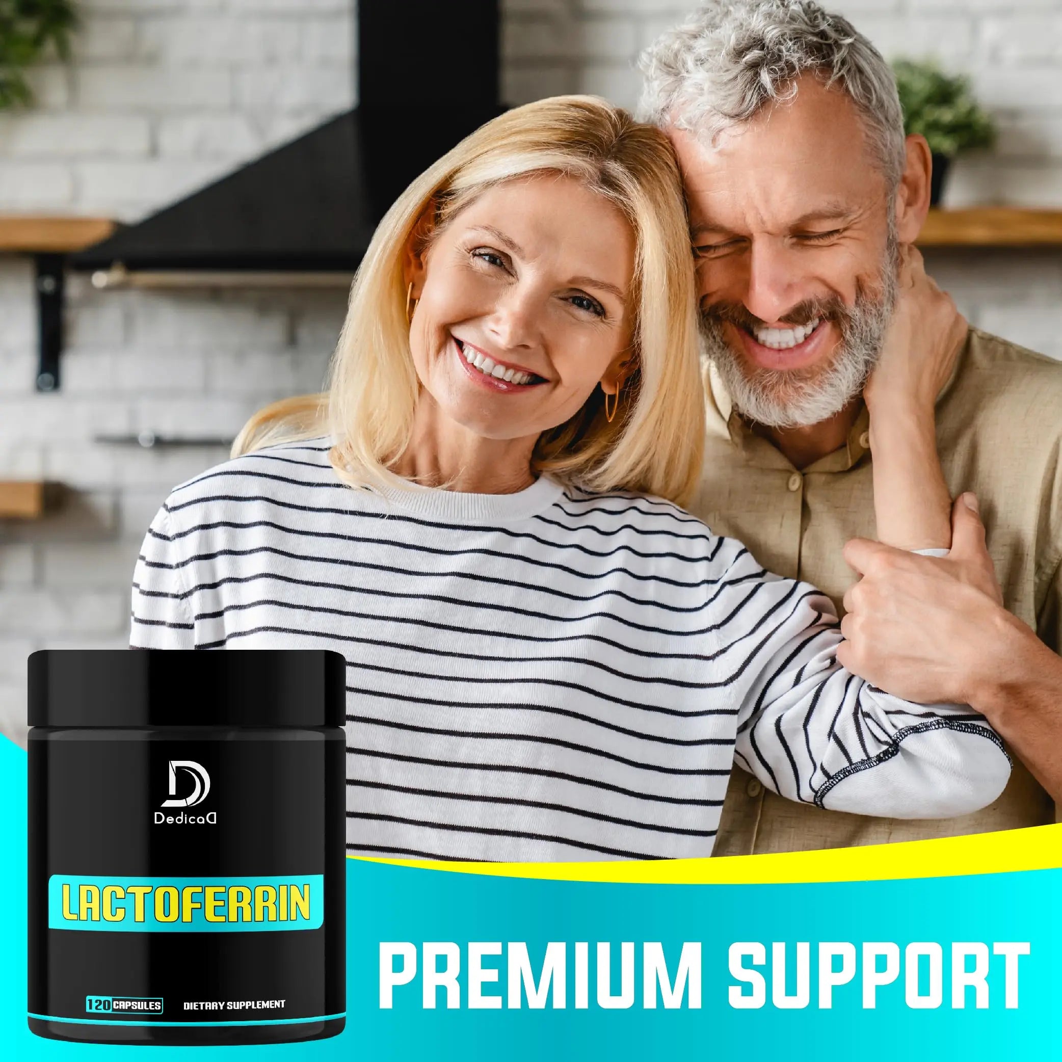 DEDICAD 500Mg Lactoferrin Supplement - 120 Capsules for 2-Month Supply DEDICAD Au supplements