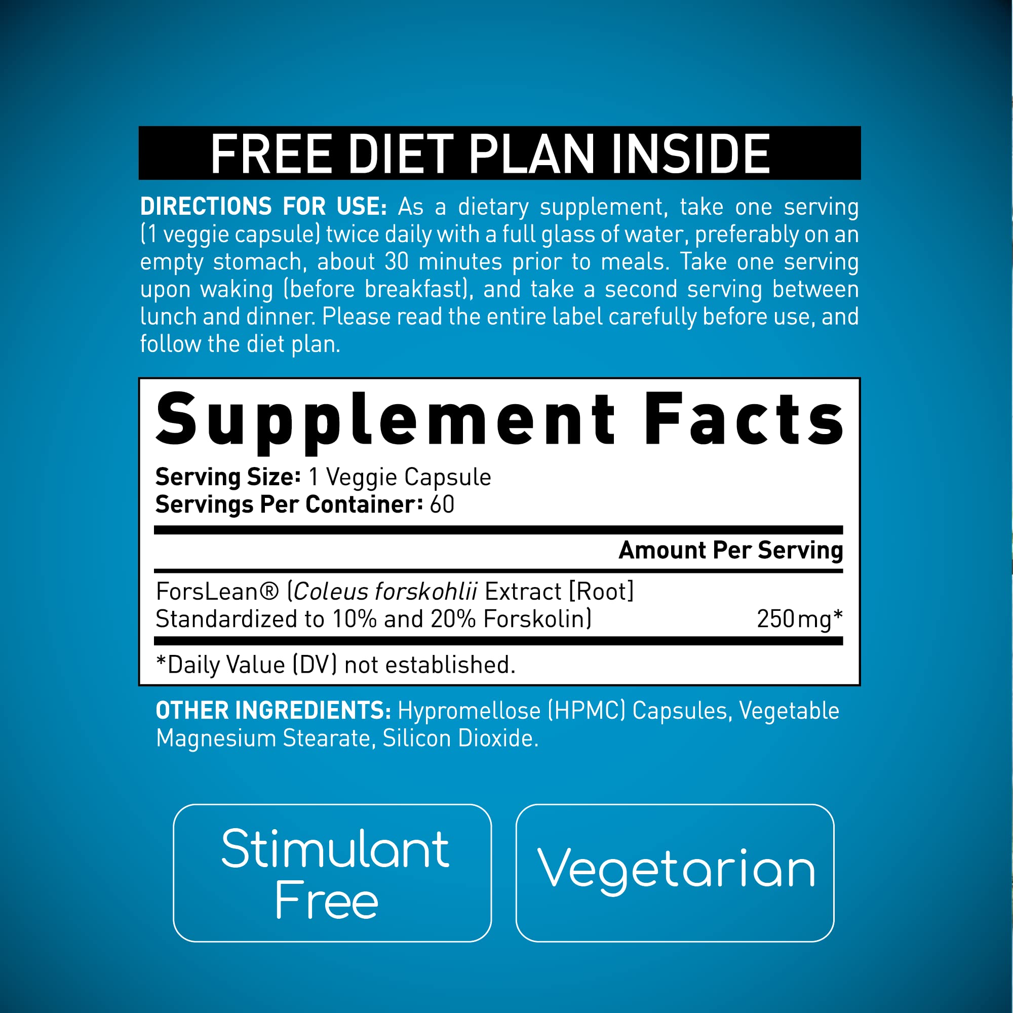 BioGenetic Labs Forskolin Lean & Tone - Weight Loss Pills - Body Toning Formula Fat Burner BioGenetic Laboratories Au supplements