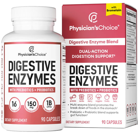 Physician's CHOICE Digestive Enzymes - Multi Enzymes, Bromelain, Organic Prebiotics Physician's CHOICEAU supplements