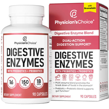 Physician's CHOICE Digestive Enzymes - Multi Enzymes, Bromelain, Organic Prebiotics Physician's CHOICE Au supplements