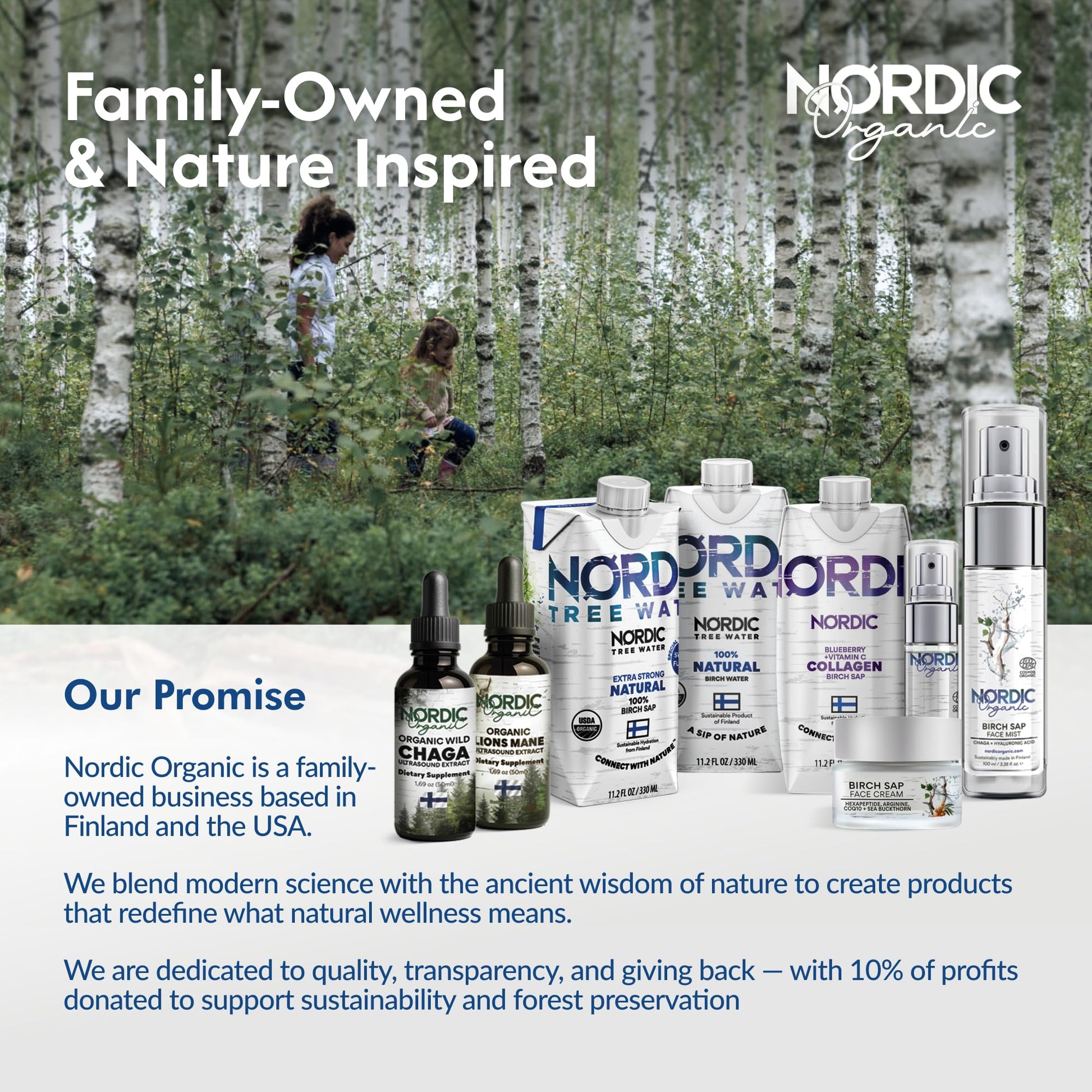 Nordic Liquid Collagen Peptide Drink, Organic Birch Sap, Wild blueberry + Vitamin C, Made in Finland - 10g Clinically Studied Grass Fed Collagen Peptides for Skin Hair Nails & Joint Support, with Silica, BPA-Free Beverage (12 Pack) Nordic Tree Water Au supplements