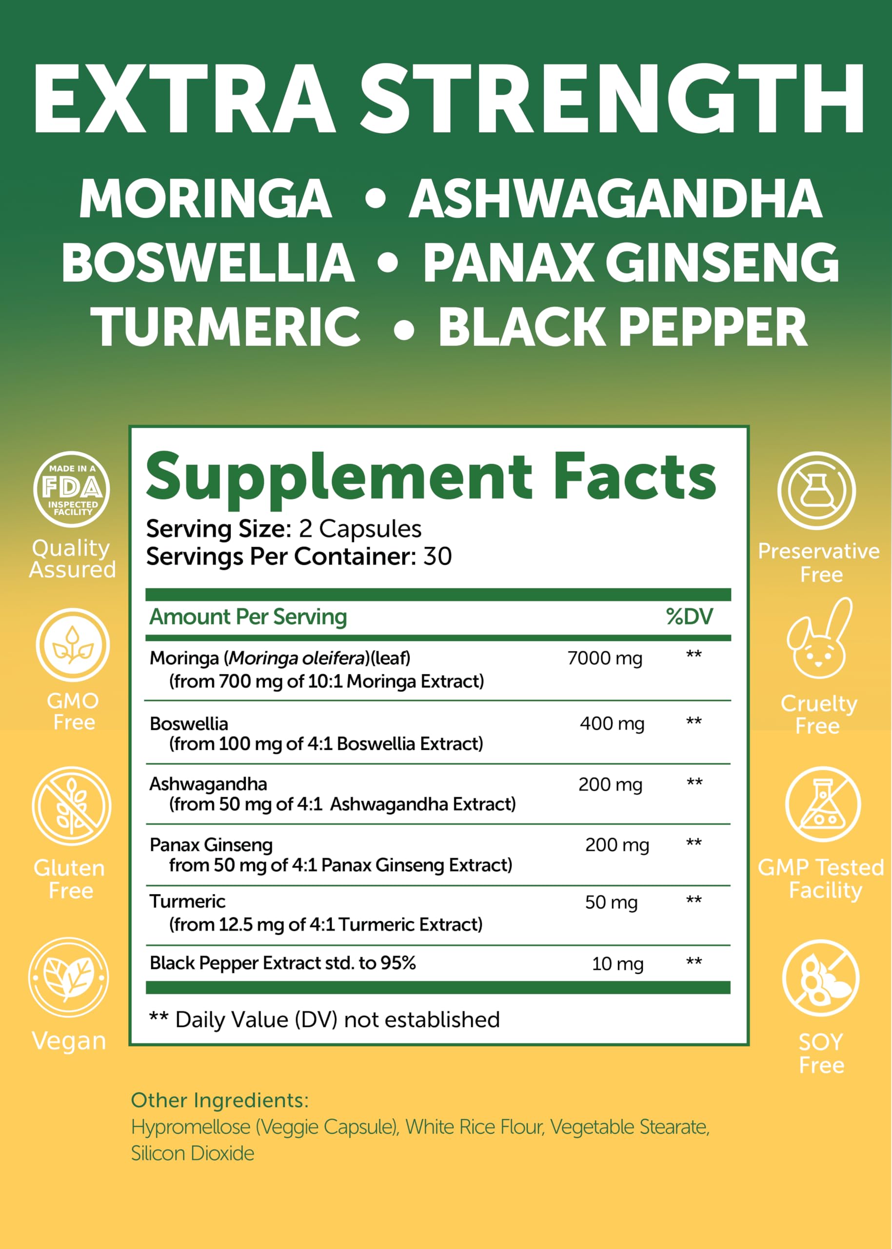 Lunakai USA Made Moringa & Sea Moss Capsules Bundle – 6-in-1 & 16-in-1 Advanced Blends – 60 Non-GMO Veggie Capsules Each Lunakai Au supplements