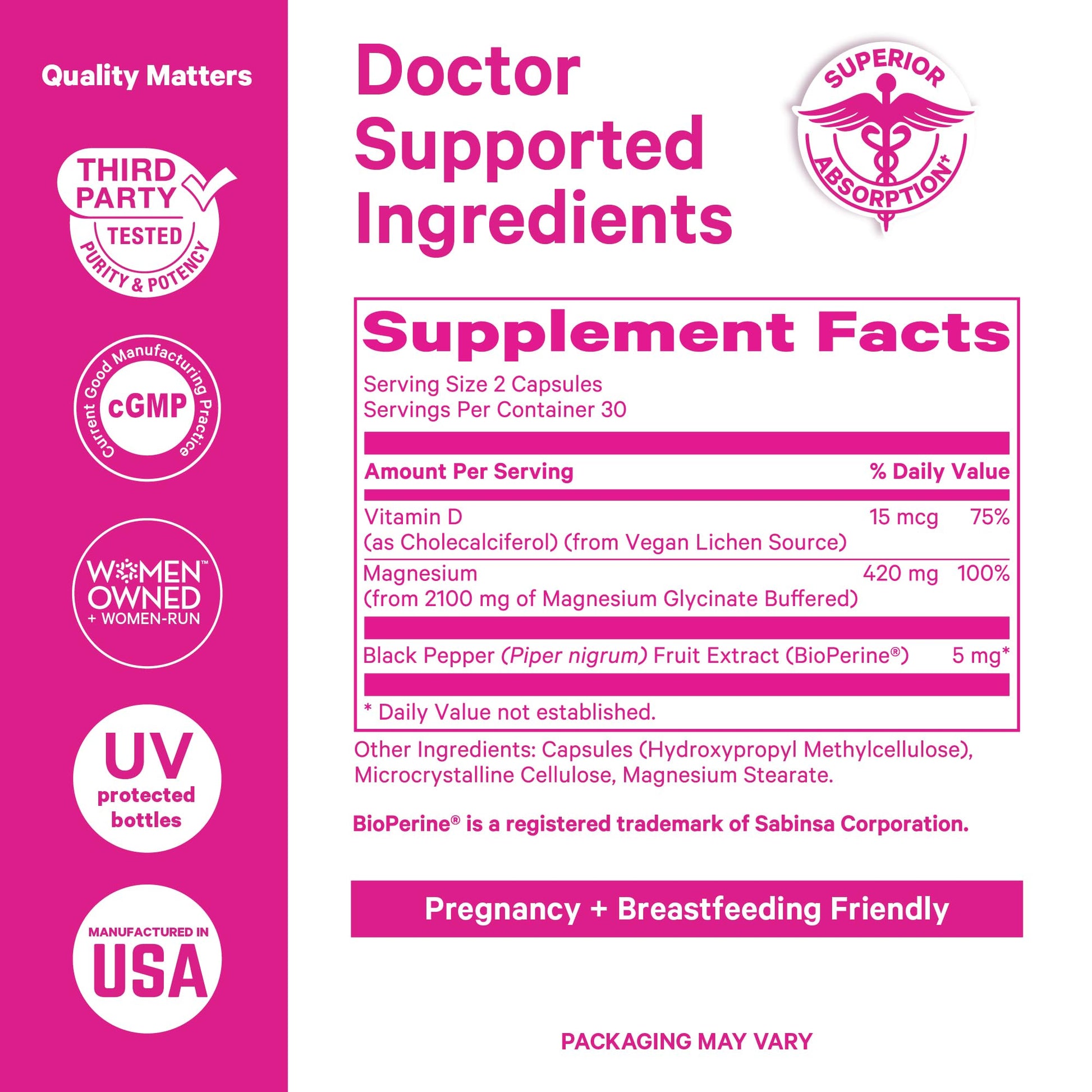 Pink Stork Mood and Stomach Relief Bundle - Magnesium Glycinate and Organic Peppermint Sweets for Morning Sickness and Motion Sickness, Mood Support Pink Stork Au supplements