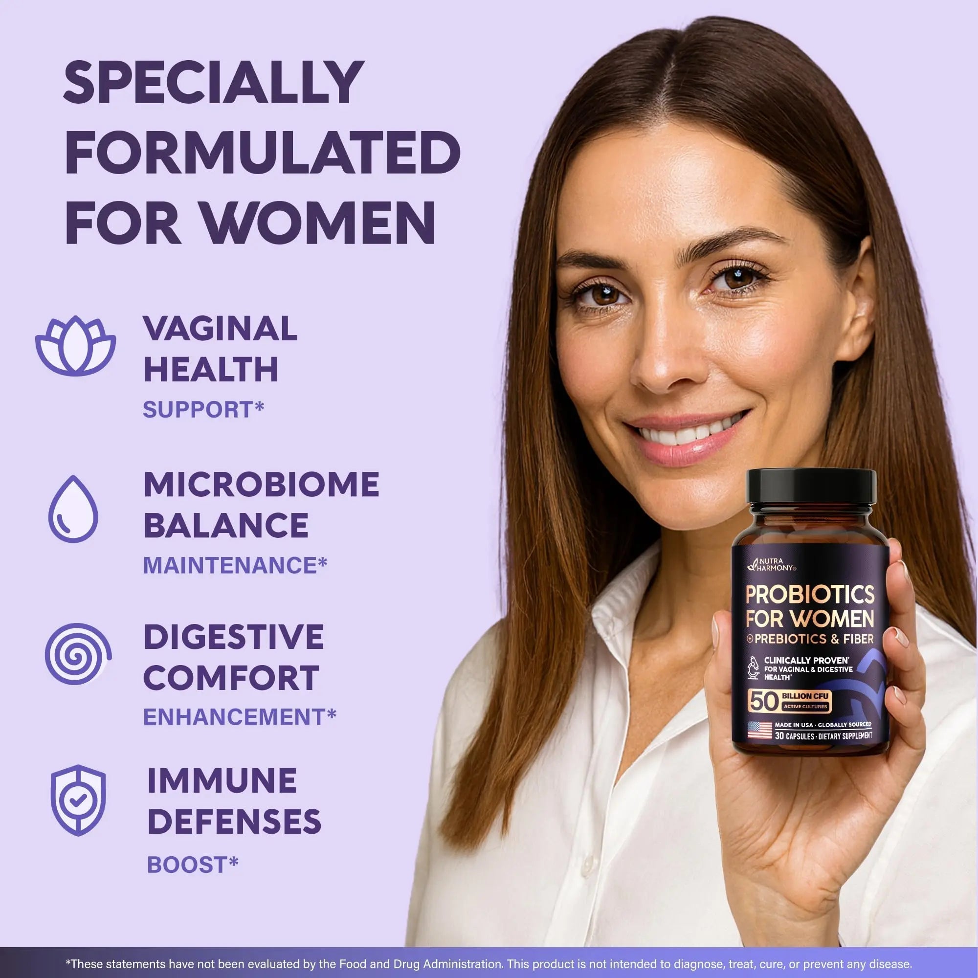 NUTRAHARMONY Multivitamins & Probiotics for Women NUTRAHARMONY Au supplements