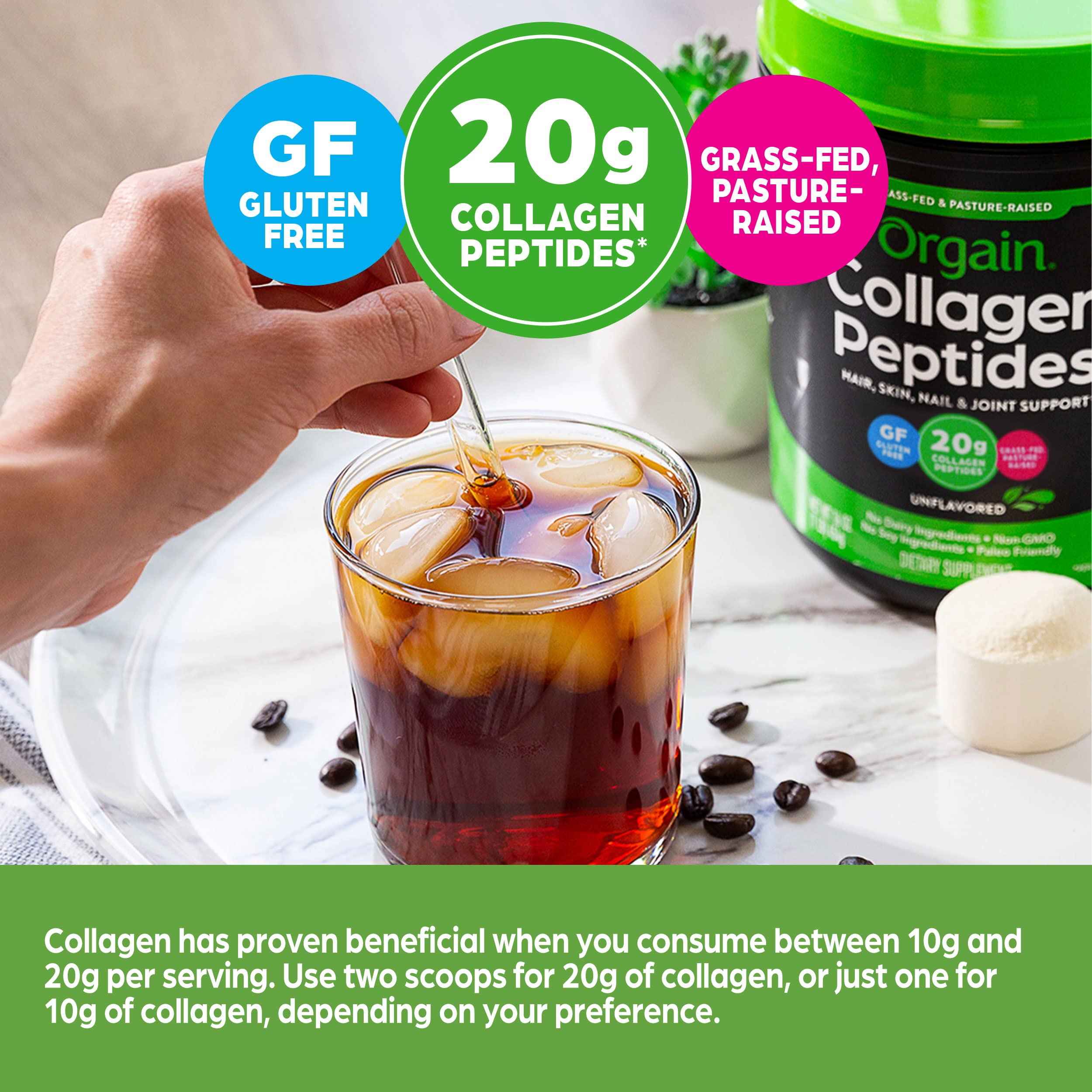 Orgain Collagen Peptides Unflavoured 454 g Orgain Au supplements