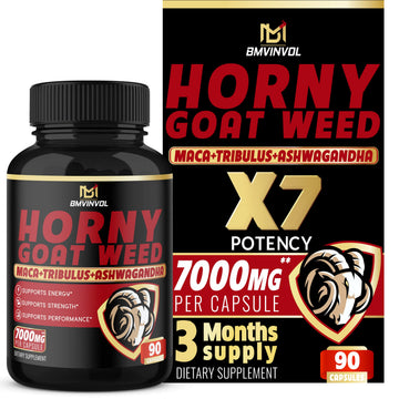 BMVINVOL Horny Goat Weed Capsules - 7000mg Herbal Equivalent BMVINVOL Au supplements